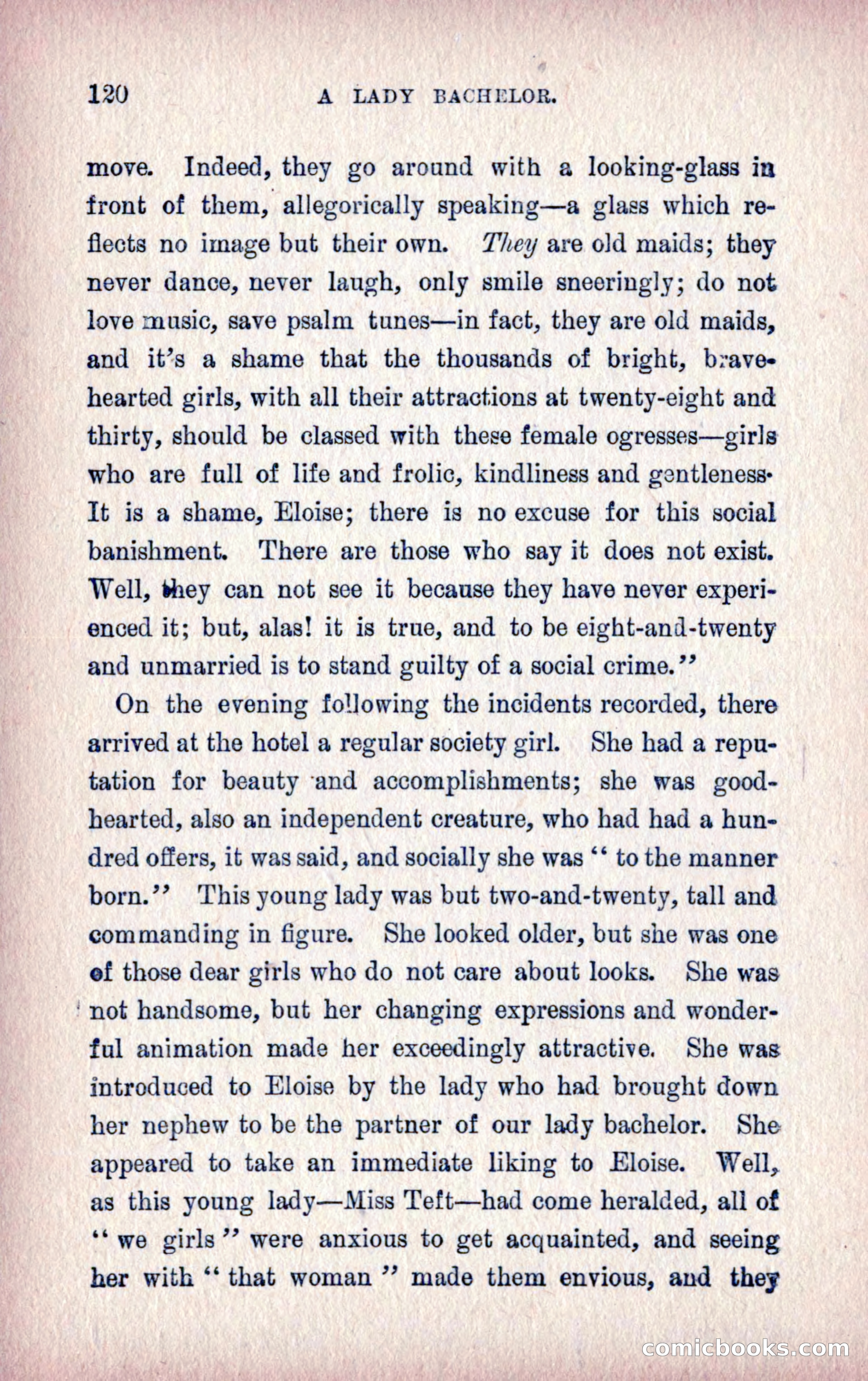A Final Triumph; or, A Lady Bachelor — page 122 of 164
