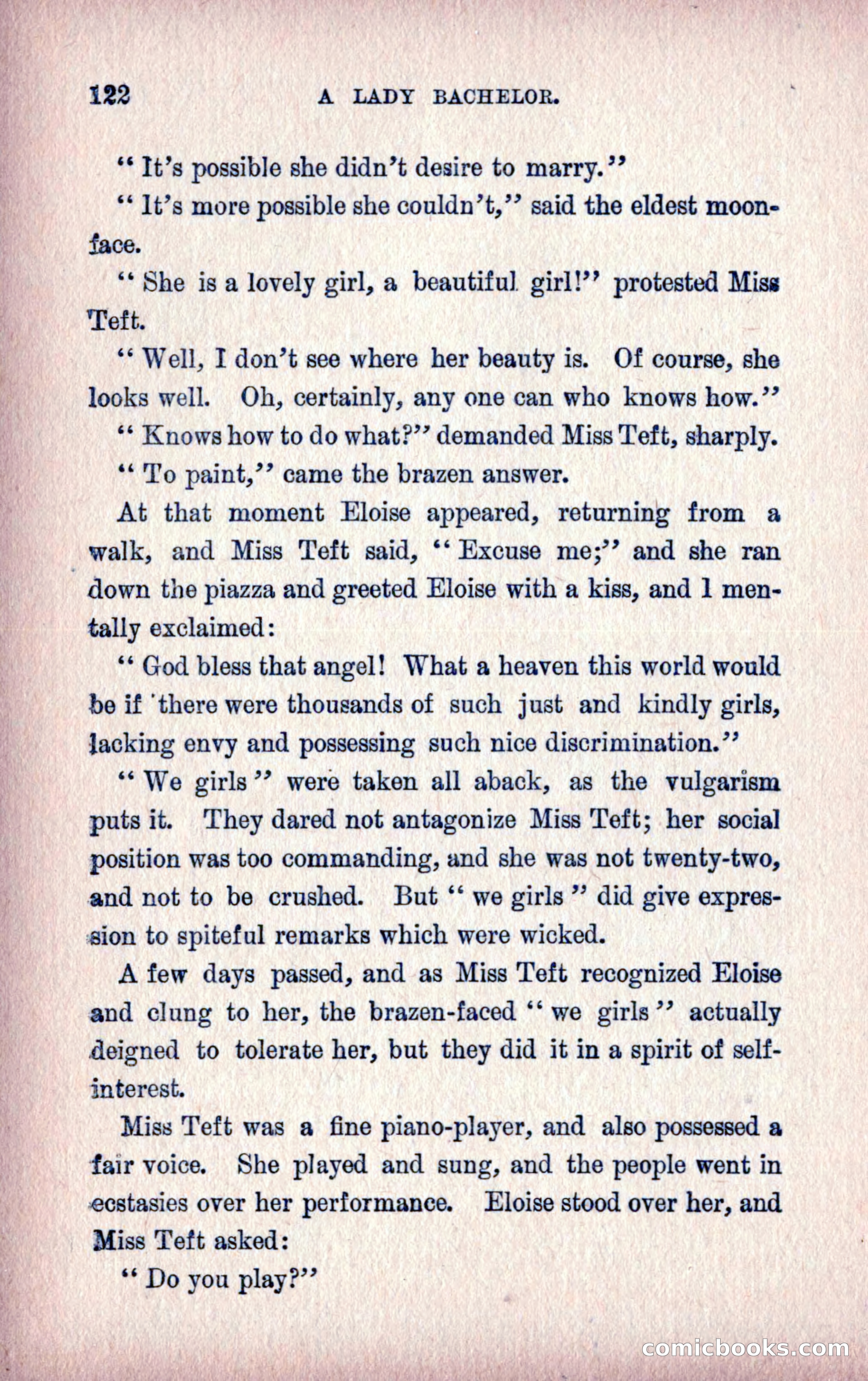 A Final Triumph; or, A Lady Bachelor — page 124 of 164