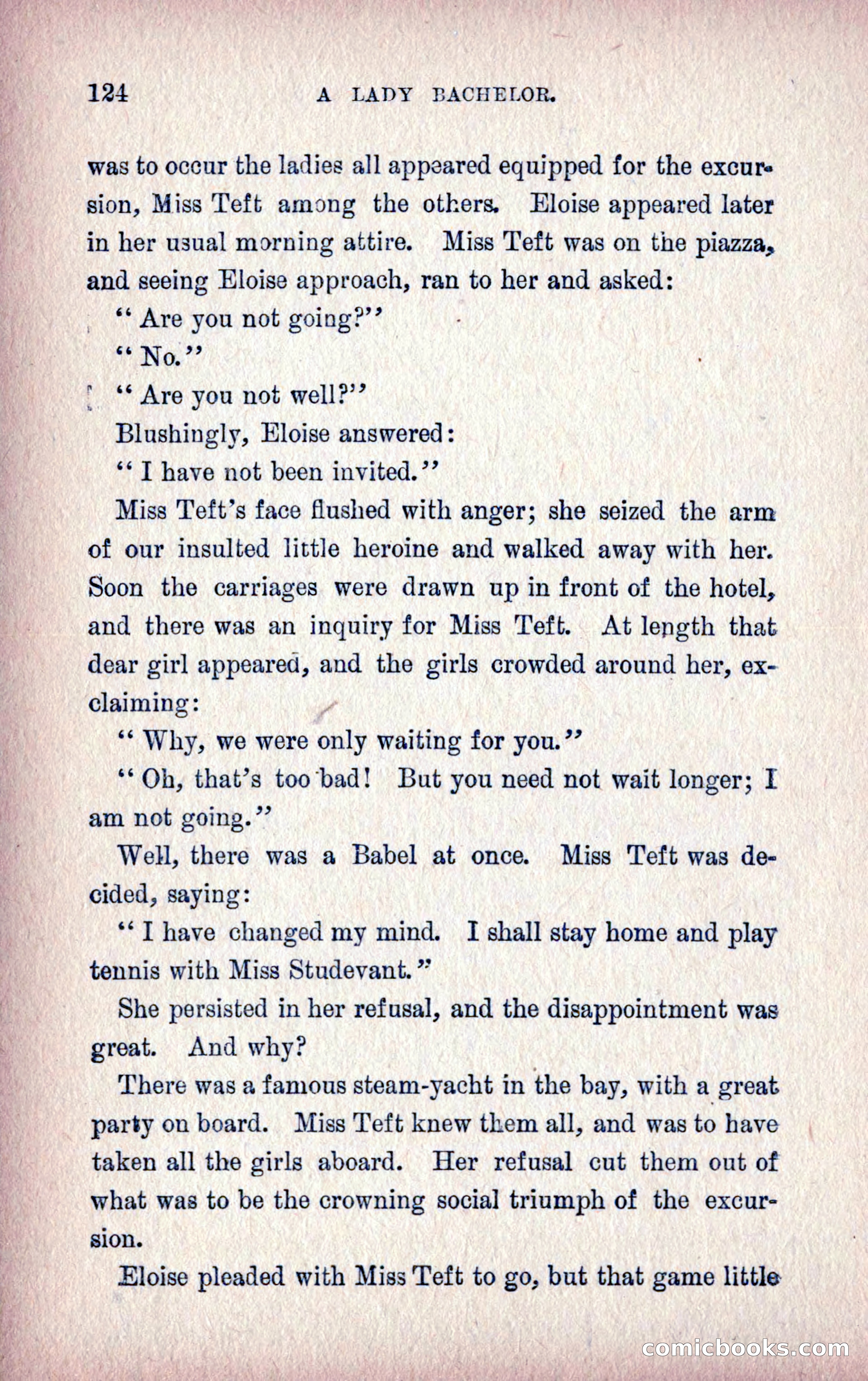 A Final Triumph; or, A Lady Bachelor — page 126 of 164