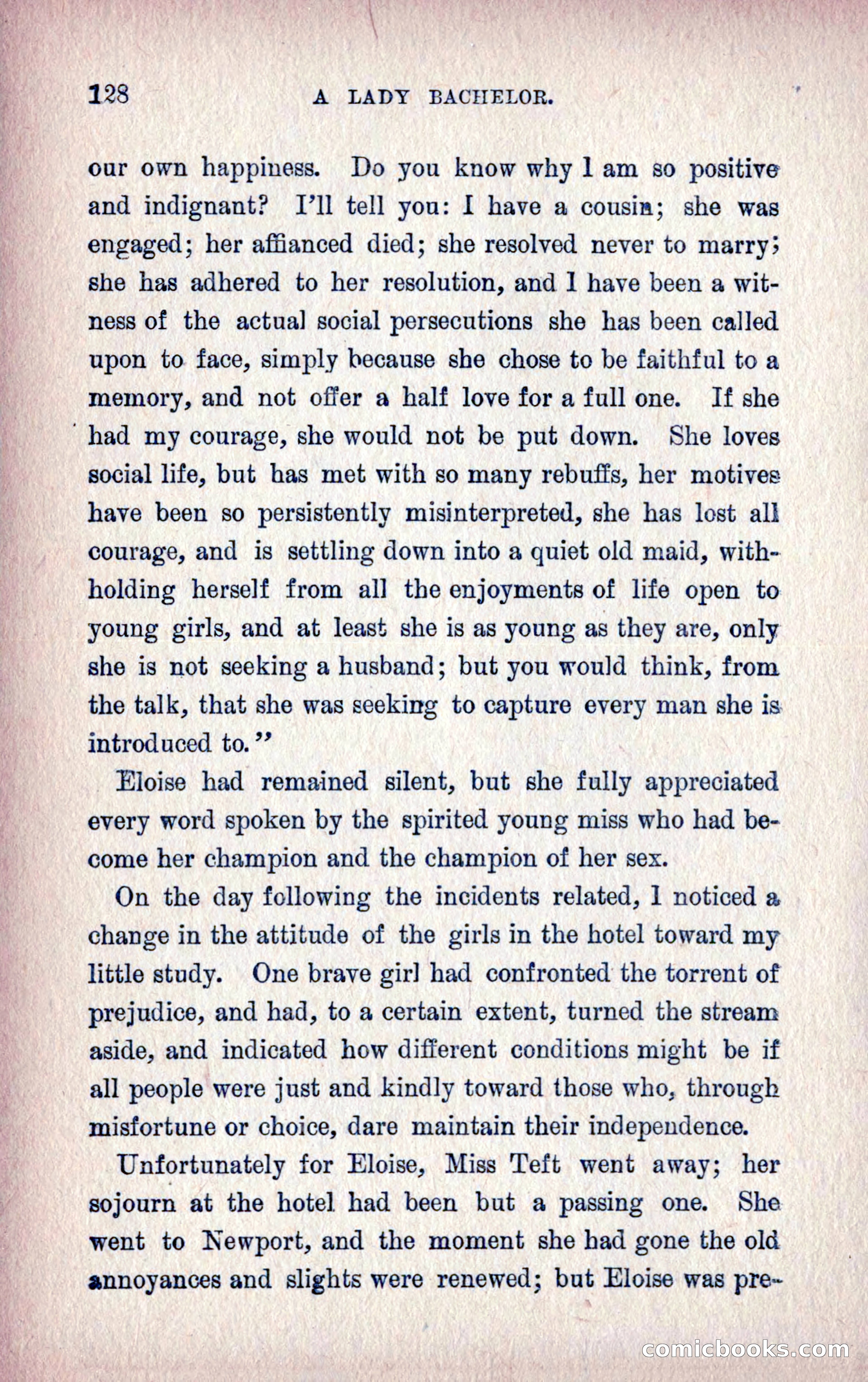 A Final Triumph; or, A Lady Bachelor — page 130 of 164
