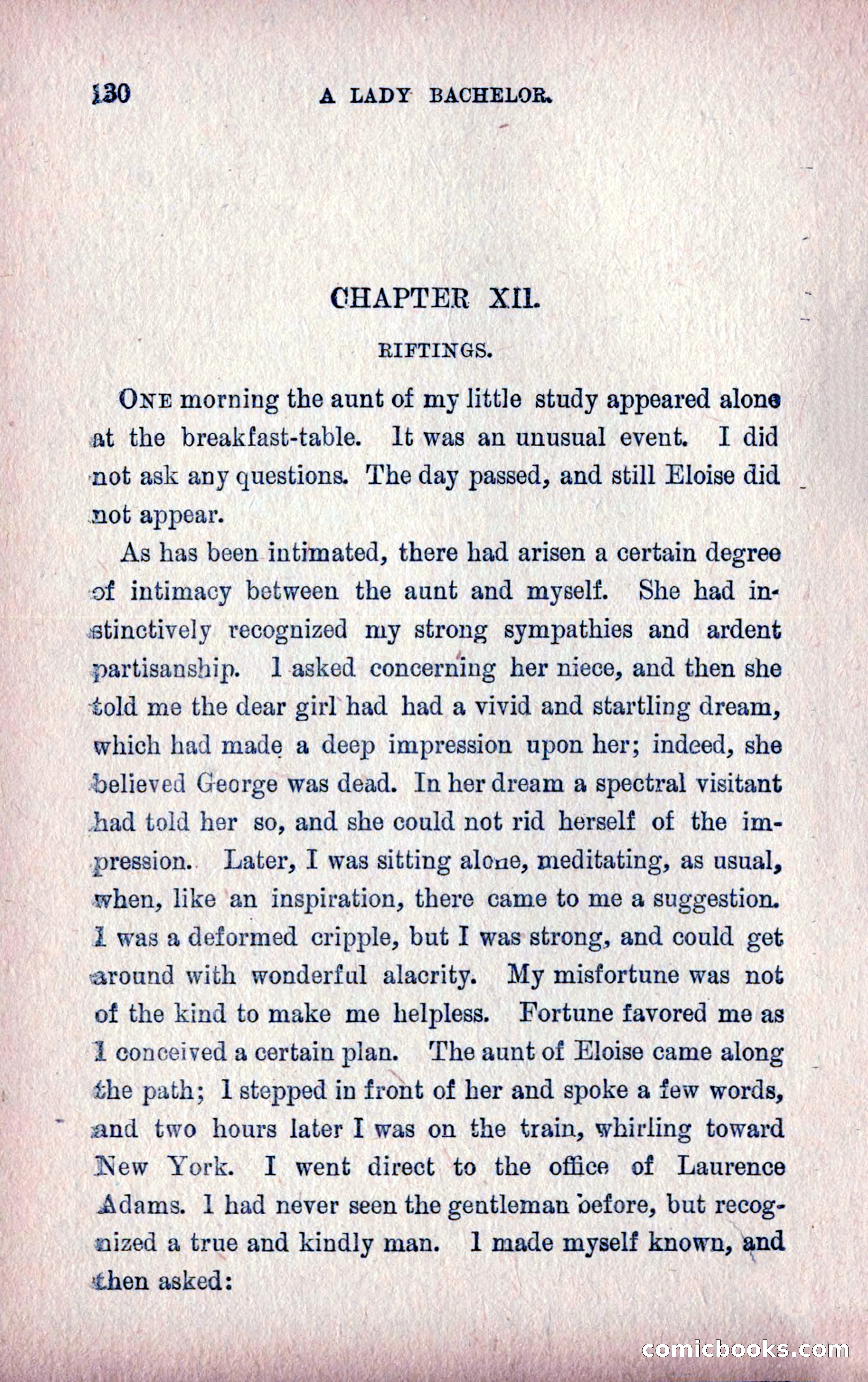A Final Triumph; or, A Lady Bachelor — page 132 of 164