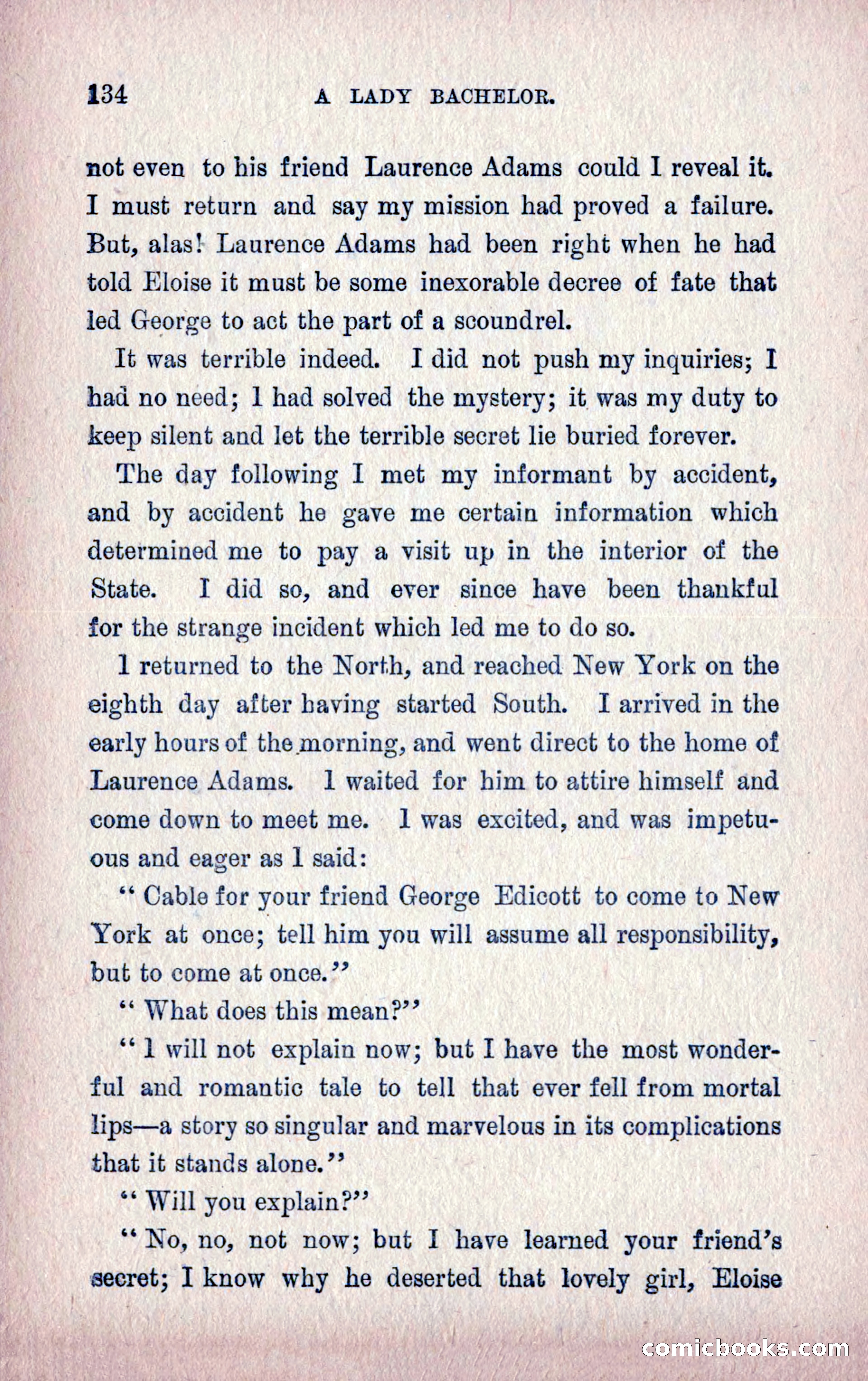 A Final Triumph; or, A Lady Bachelor — page 136 of 164
