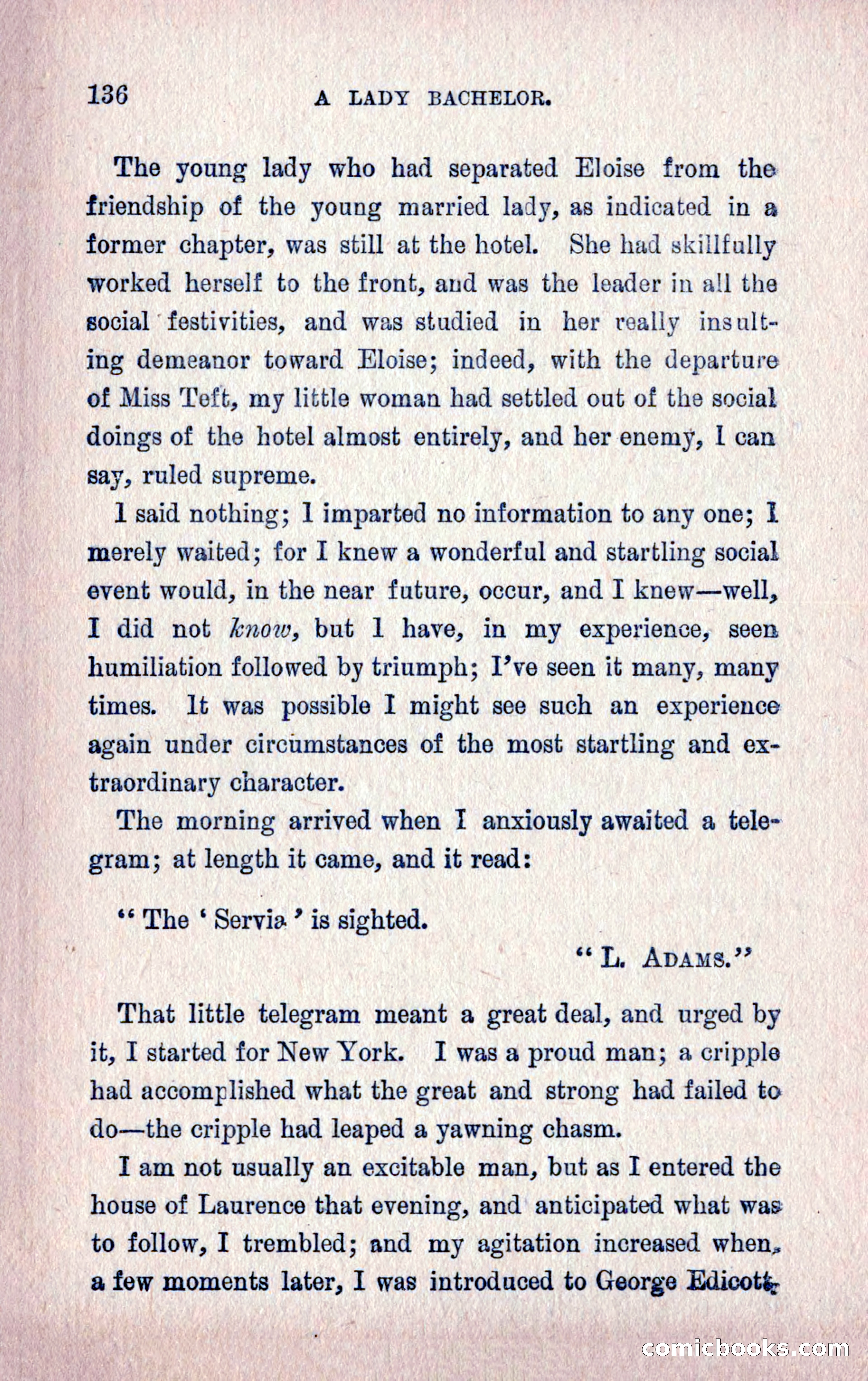 A Final Triumph; or, A Lady Bachelor — page 138 of 164