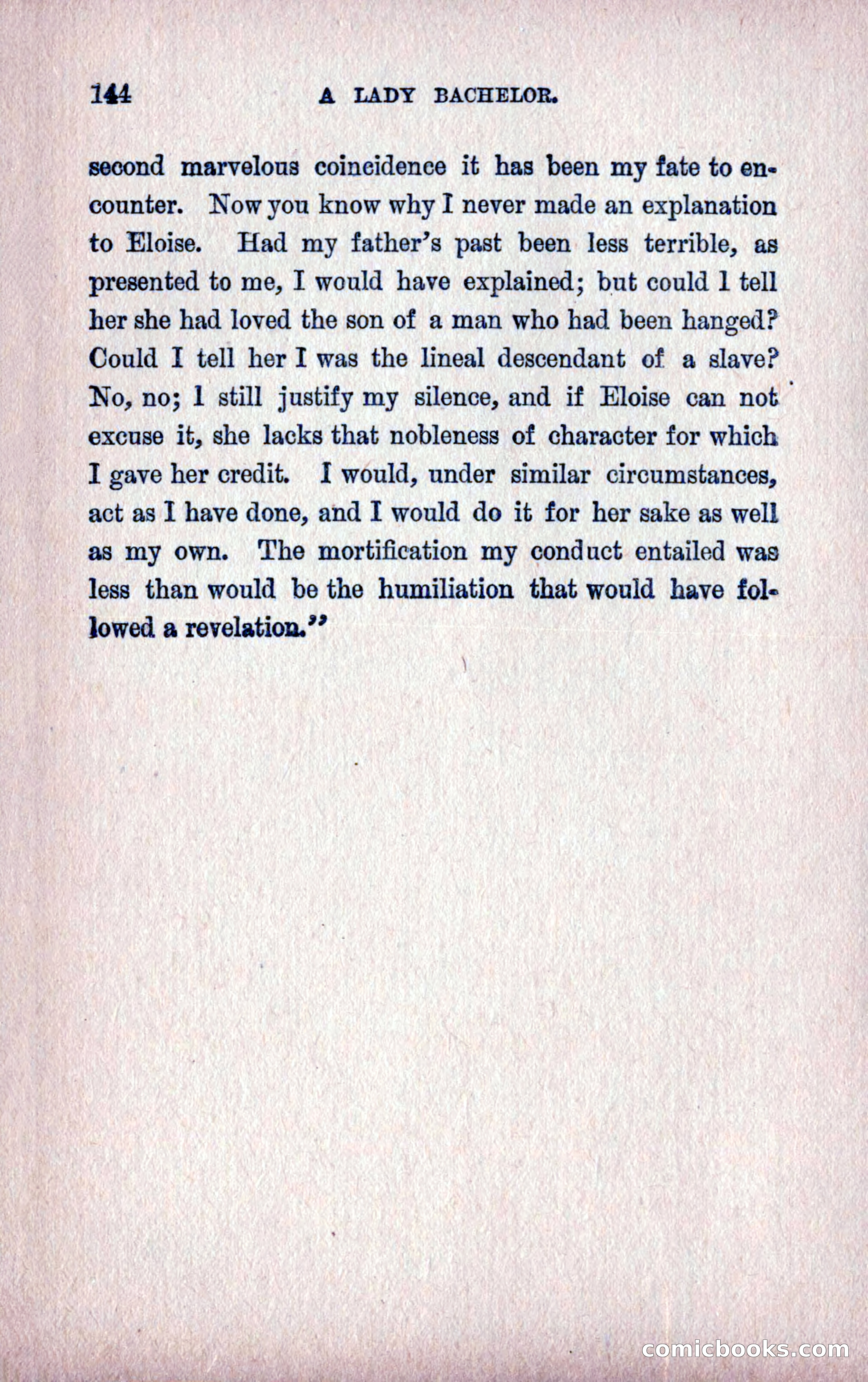 A Final Triumph; or, A Lady Bachelor — page 146 of 164