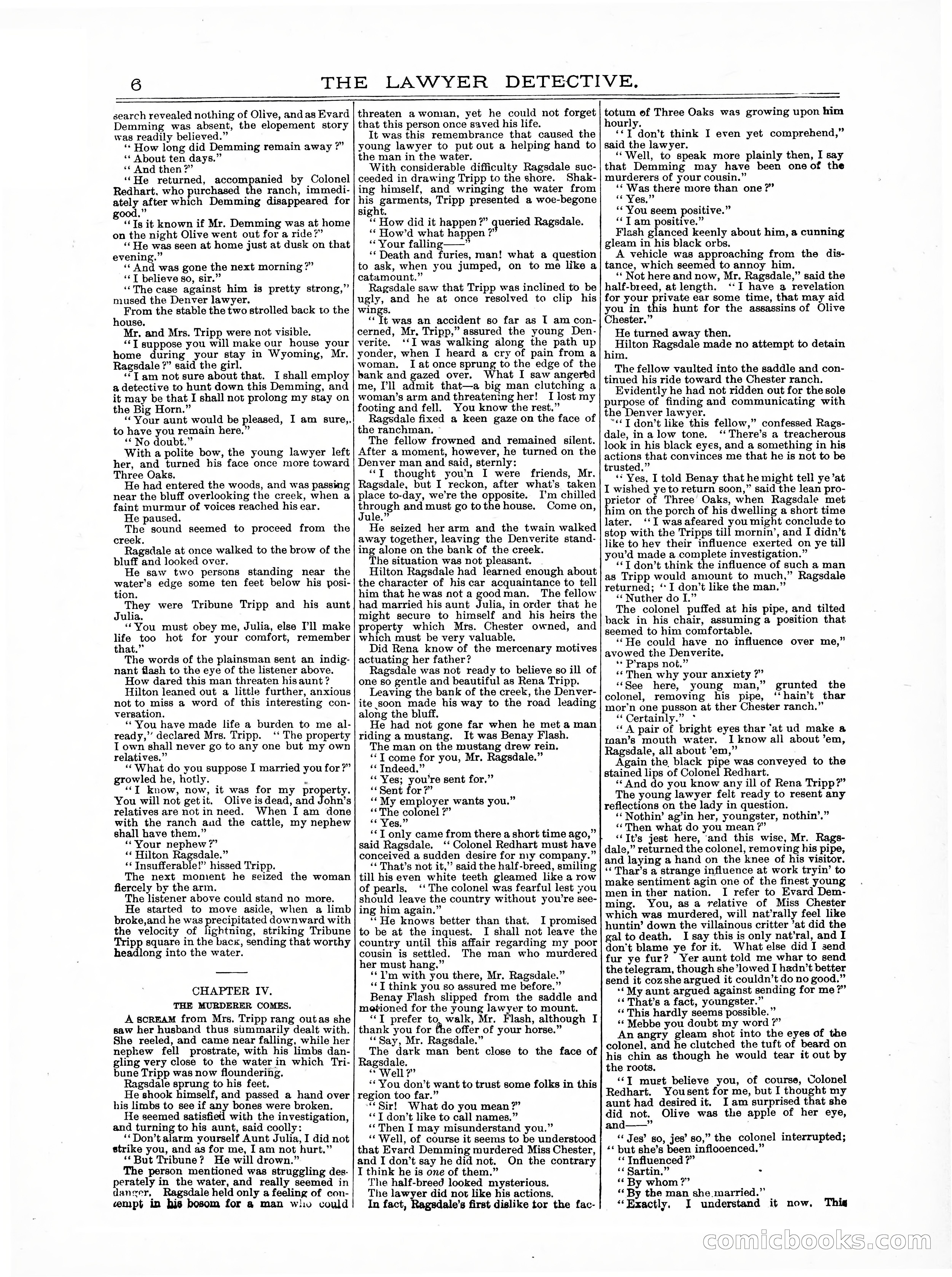 Old Cap. Collier Library No. 379: The Lawyer Detective — page 6 of 31