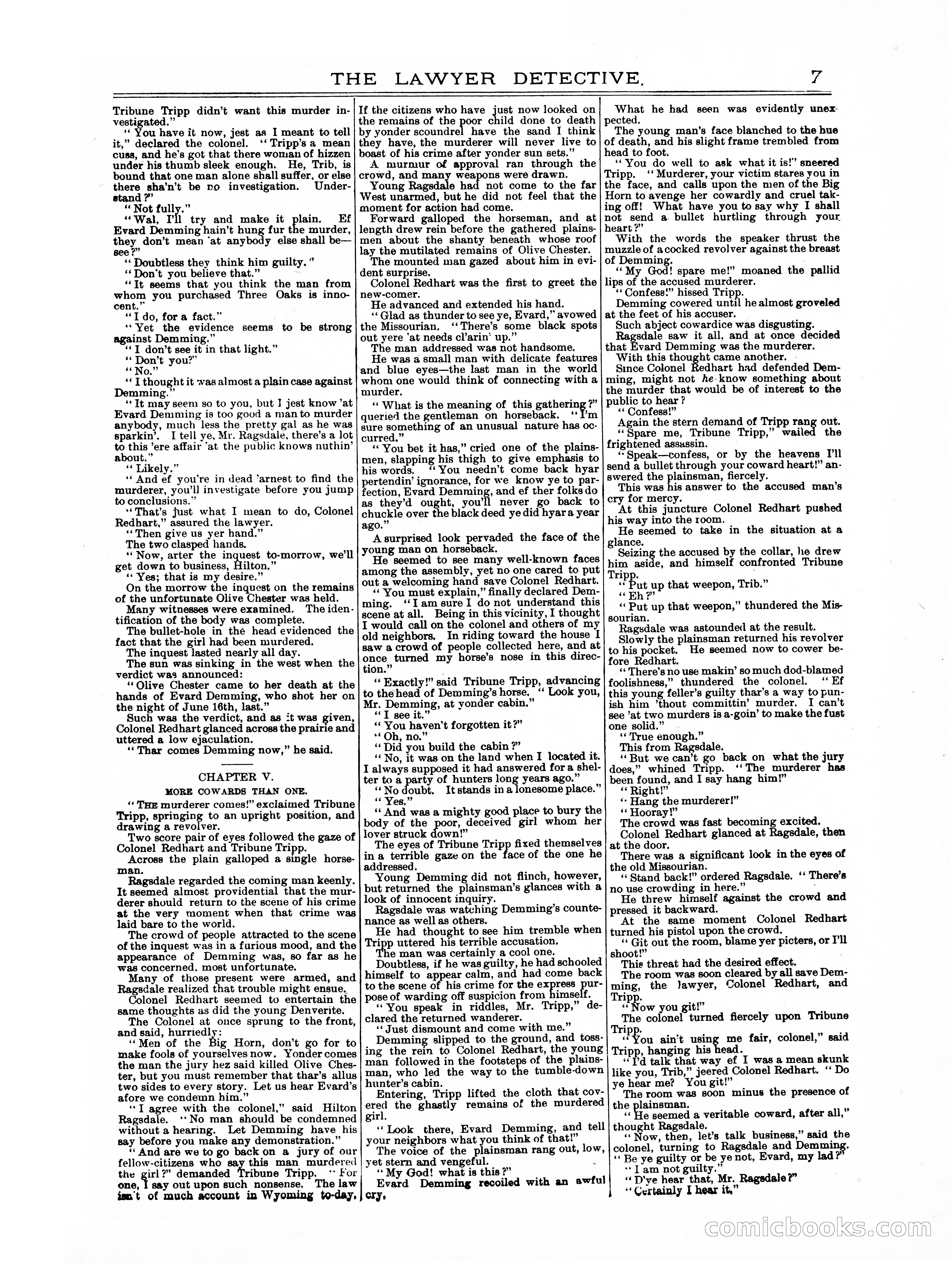 Old Cap. Collier Library No. 379: The Lawyer Detective — page 7 of 31