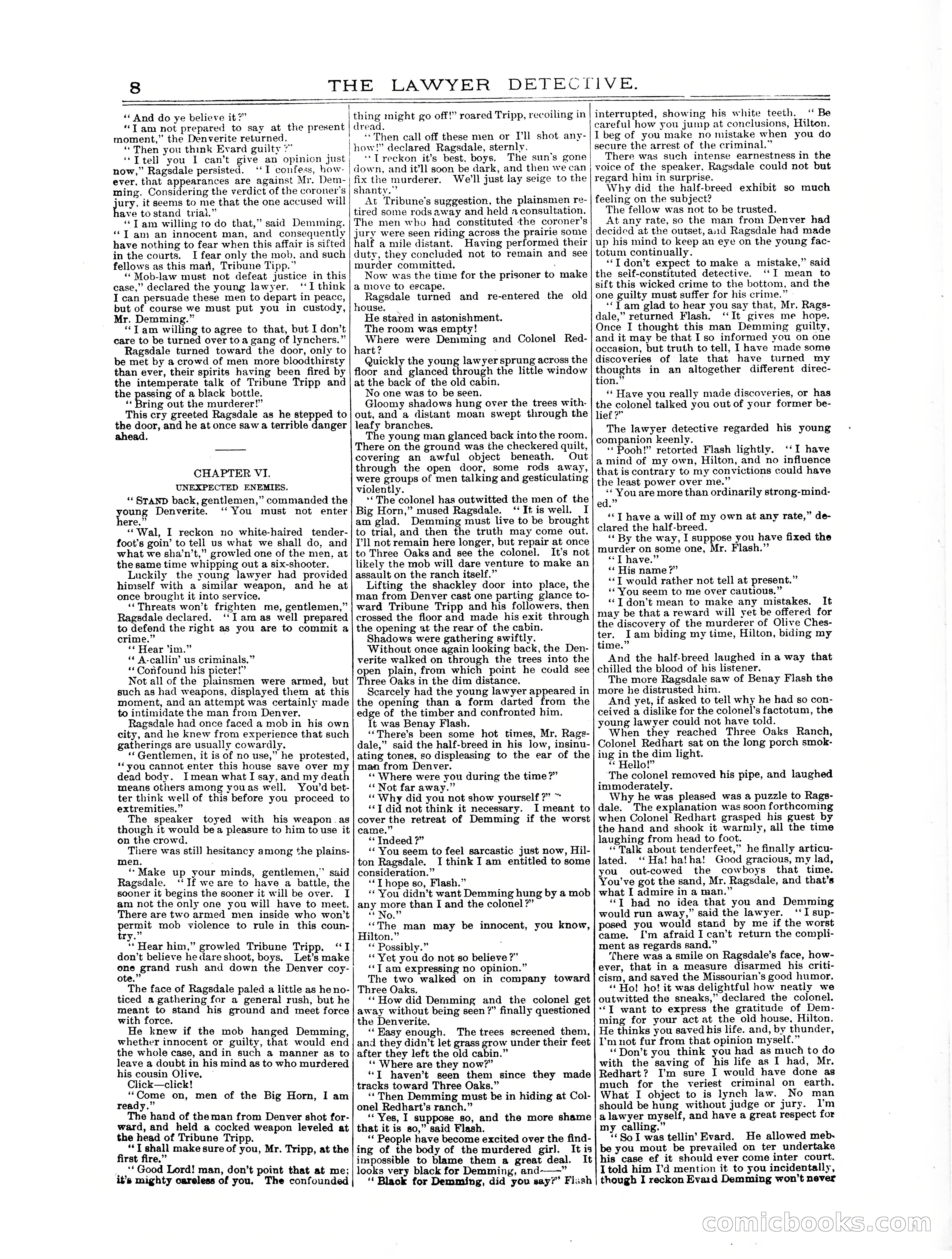 Old Cap. Collier Library No. 379: The Lawyer Detective — page 8 of 31