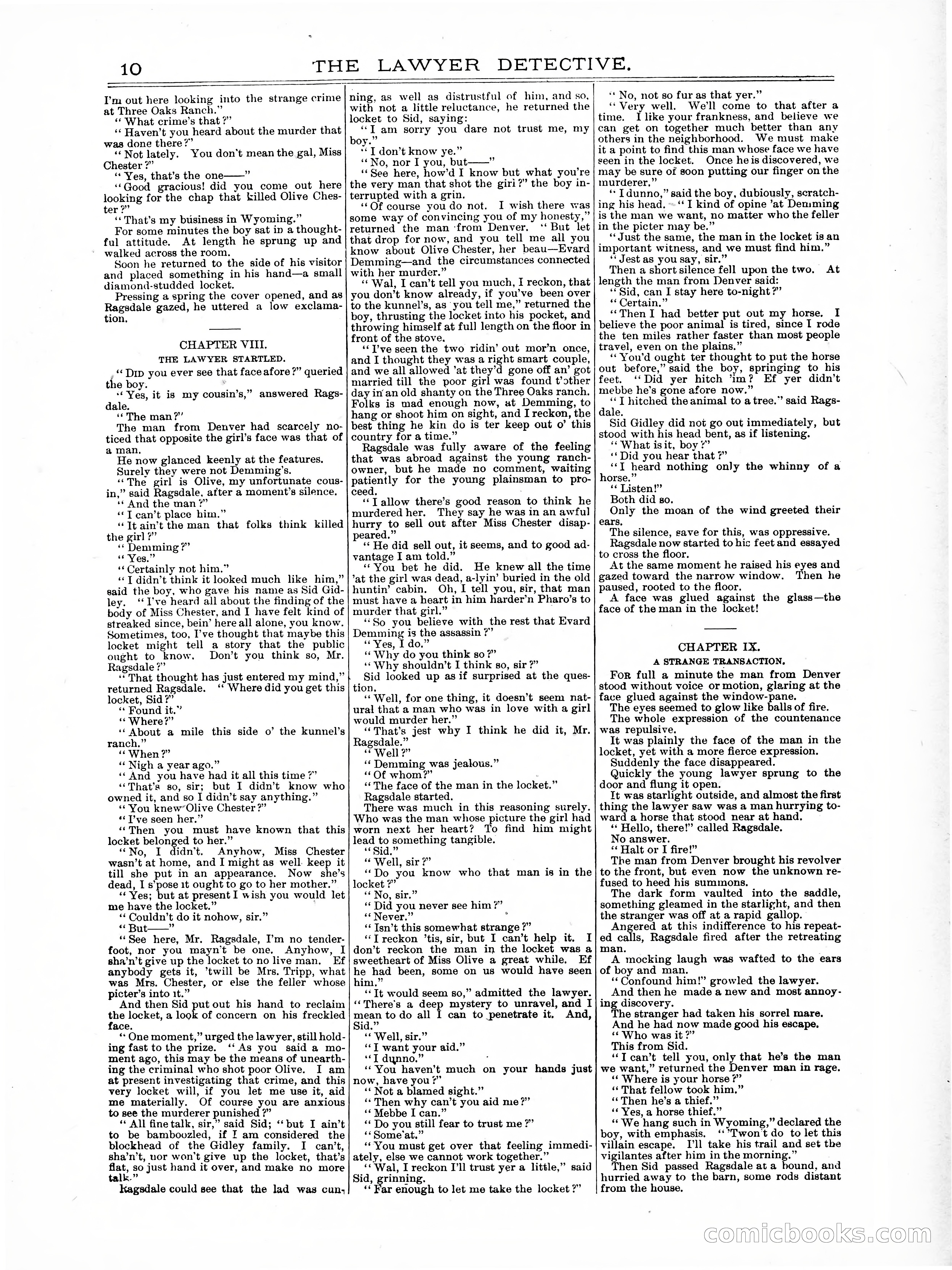 Old Cap. Collier Library No. 379: The Lawyer Detective — page 10 of 31