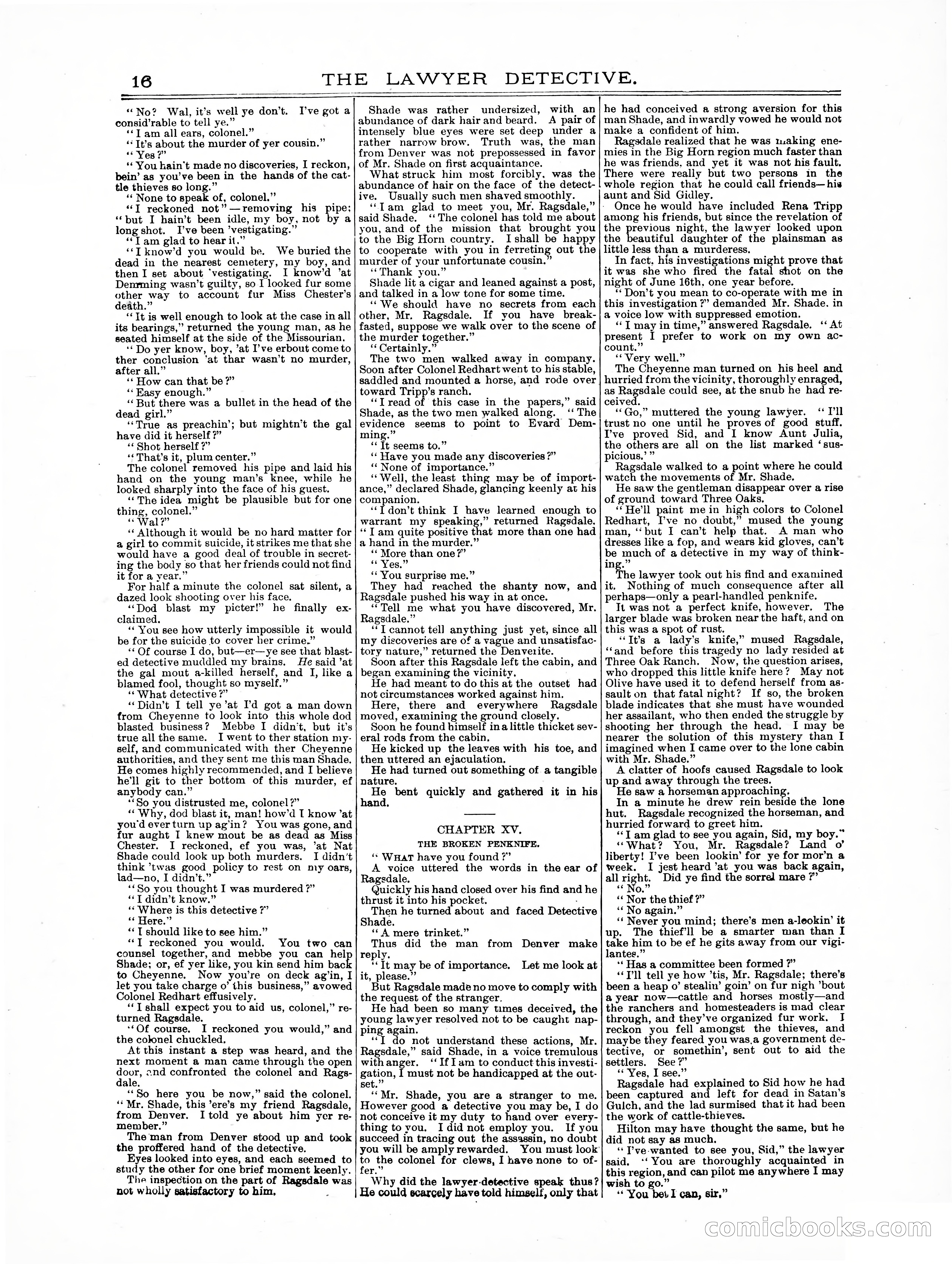 Old Cap. Collier Library No. 379: The Lawyer Detective — page 16 of 31
