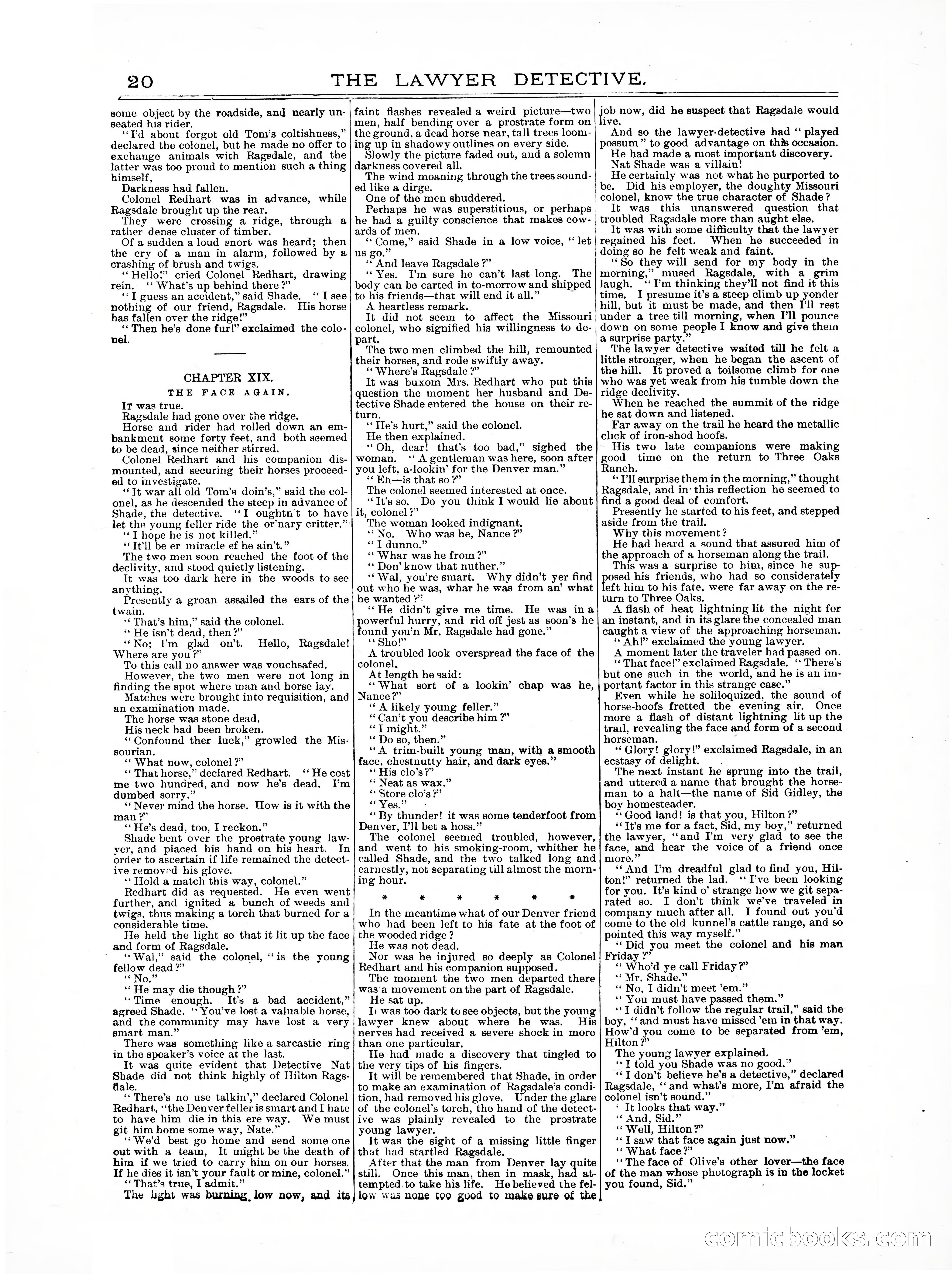 Old Cap. Collier Library No. 379: The Lawyer Detective — page 20 of 31