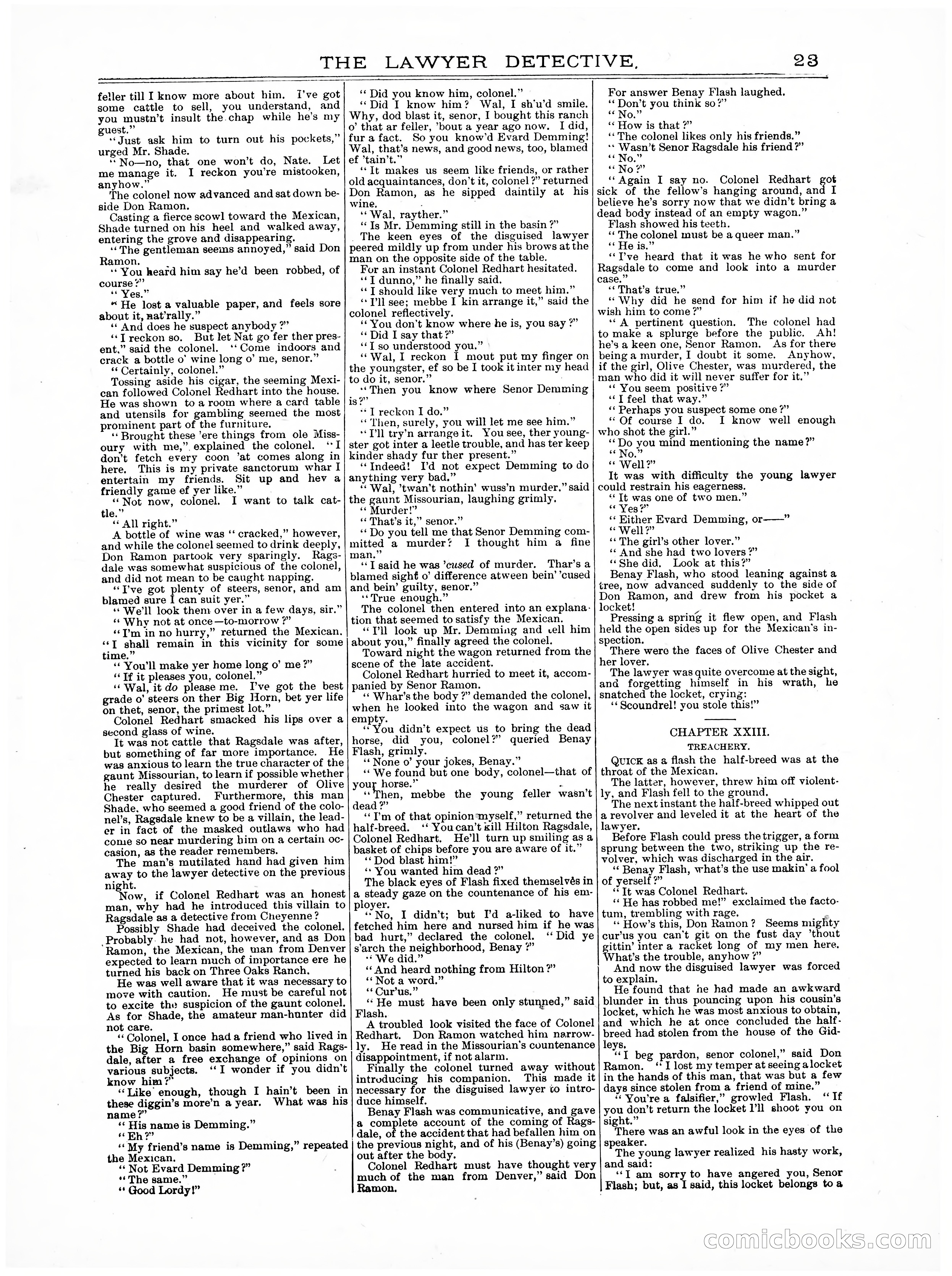 Old Cap. Collier Library No. 379: The Lawyer Detective — page 23 of 31