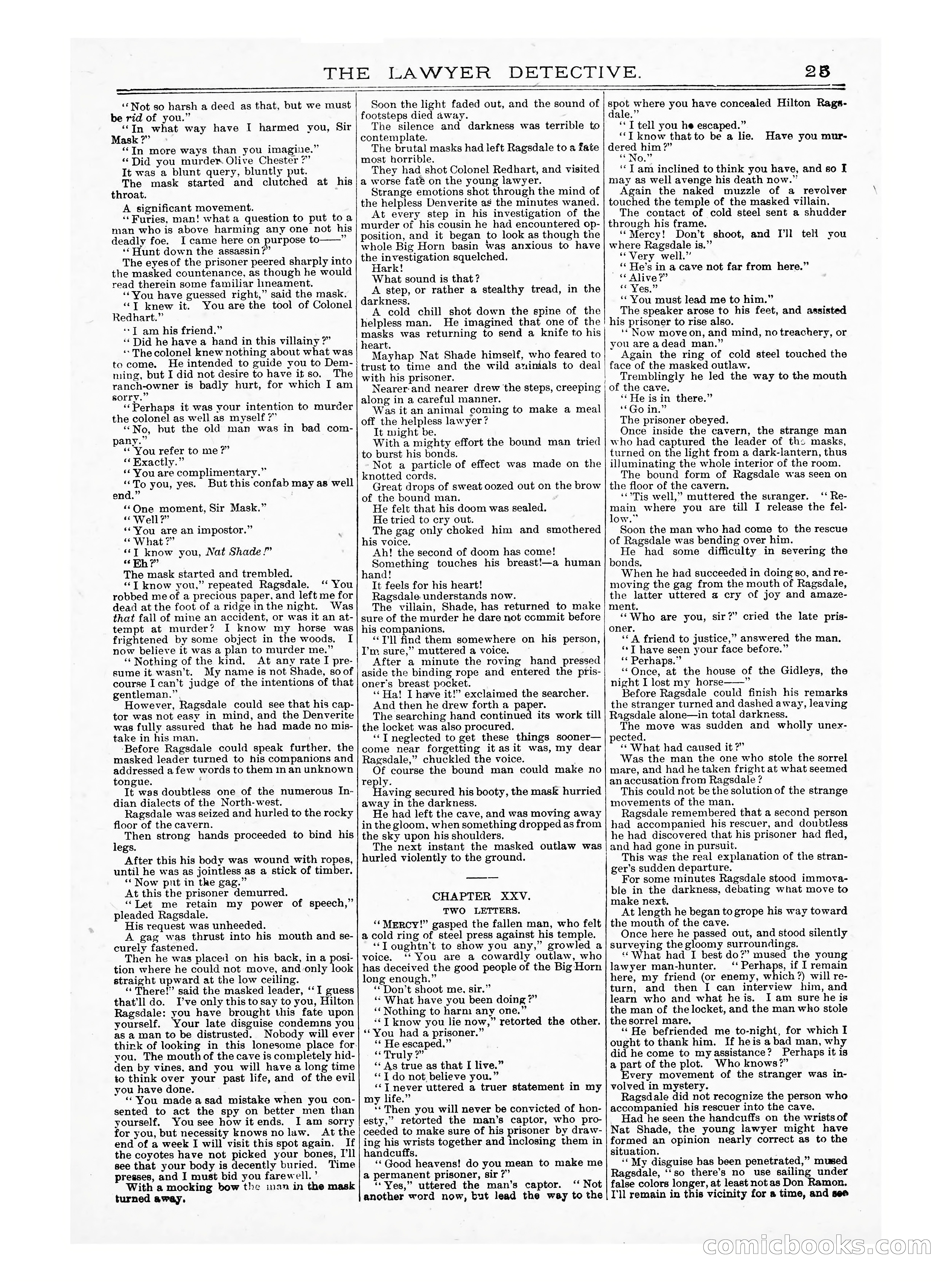 Old Cap. Collier Library No. 379: The Lawyer Detective — page 25 of 31