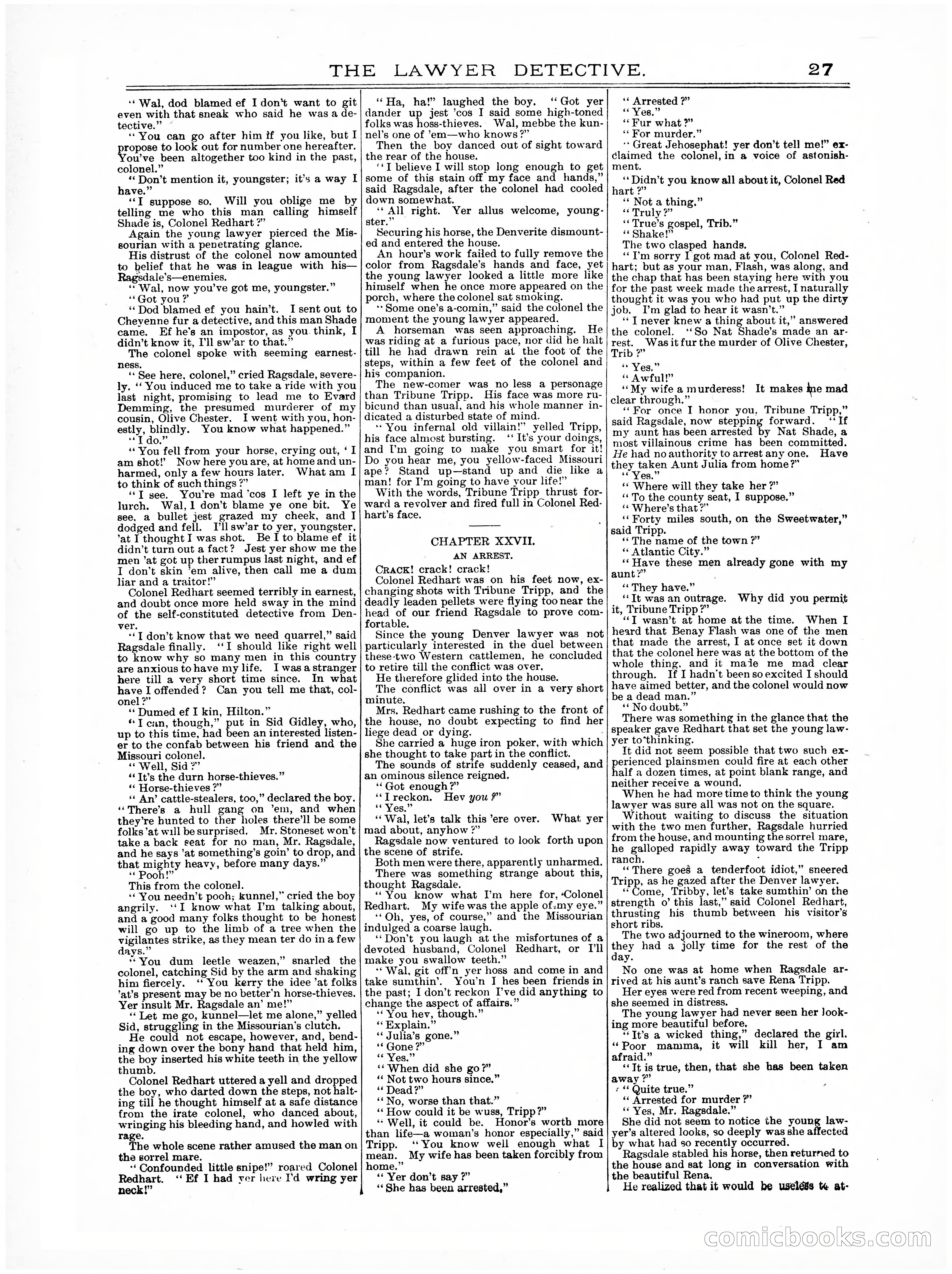 Old Cap. Collier Library No. 379: The Lawyer Detective — page 27 of 31