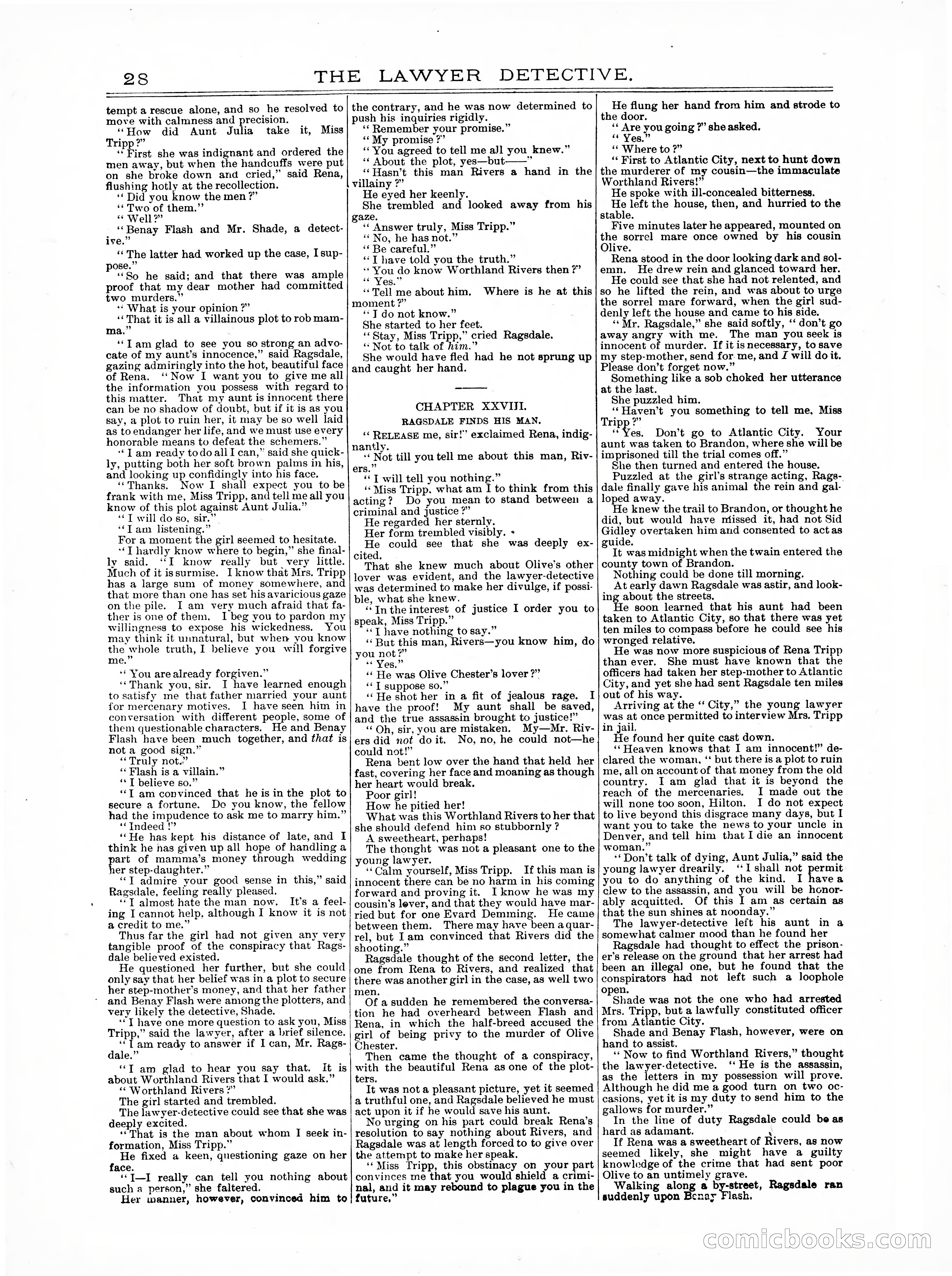 Old Cap. Collier Library No. 379: The Lawyer Detective — page 28 of 31