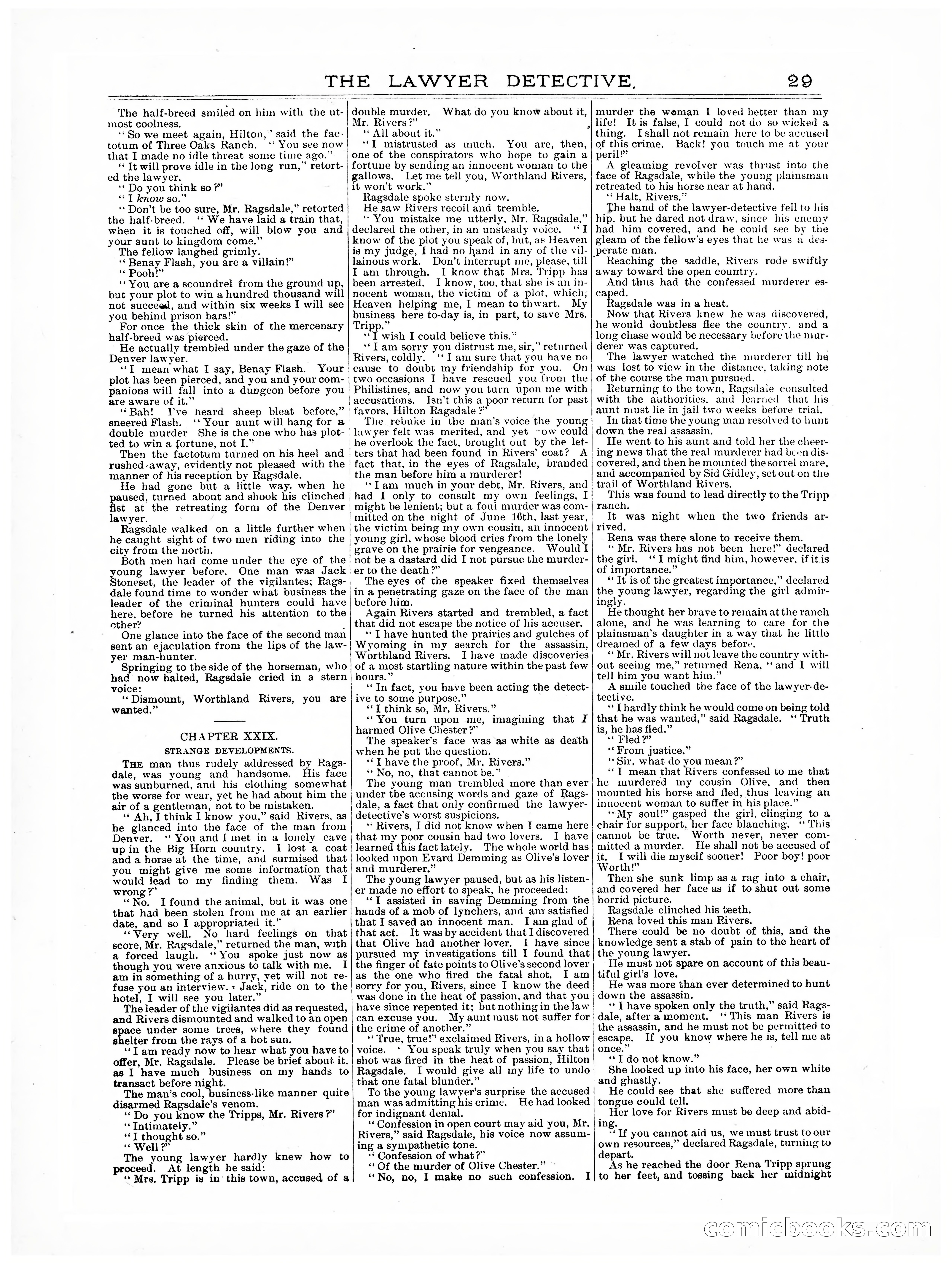 Old Cap. Collier Library No. 379: The Lawyer Detective — page 29 of 31
