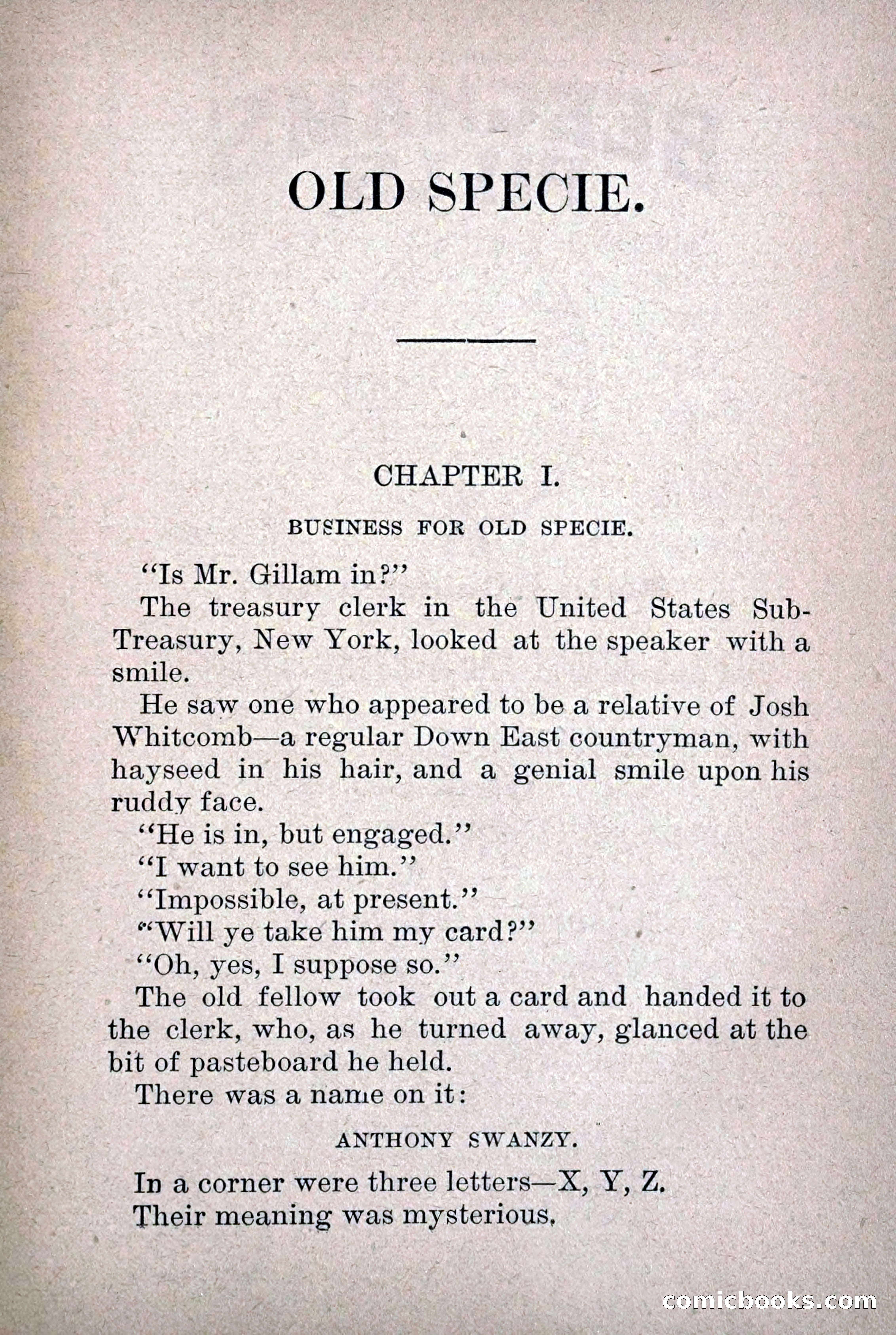 Old Specie, the Treasury Detective; or, The Harbor Lights of New York — page 13 of 220