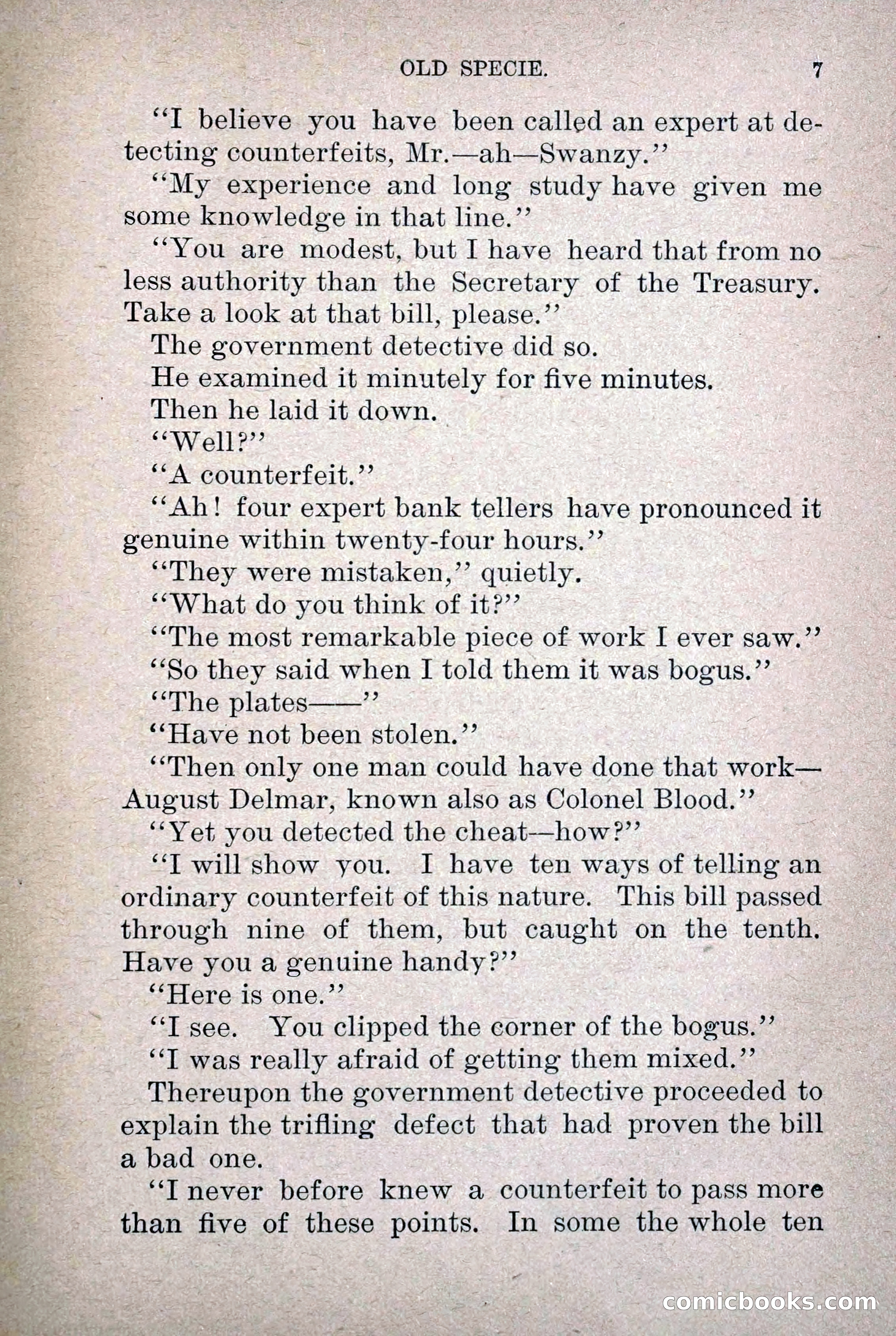 Old Specie, the Treasury Detective; or, The Harbor Lights of New York — page 15 of 220
