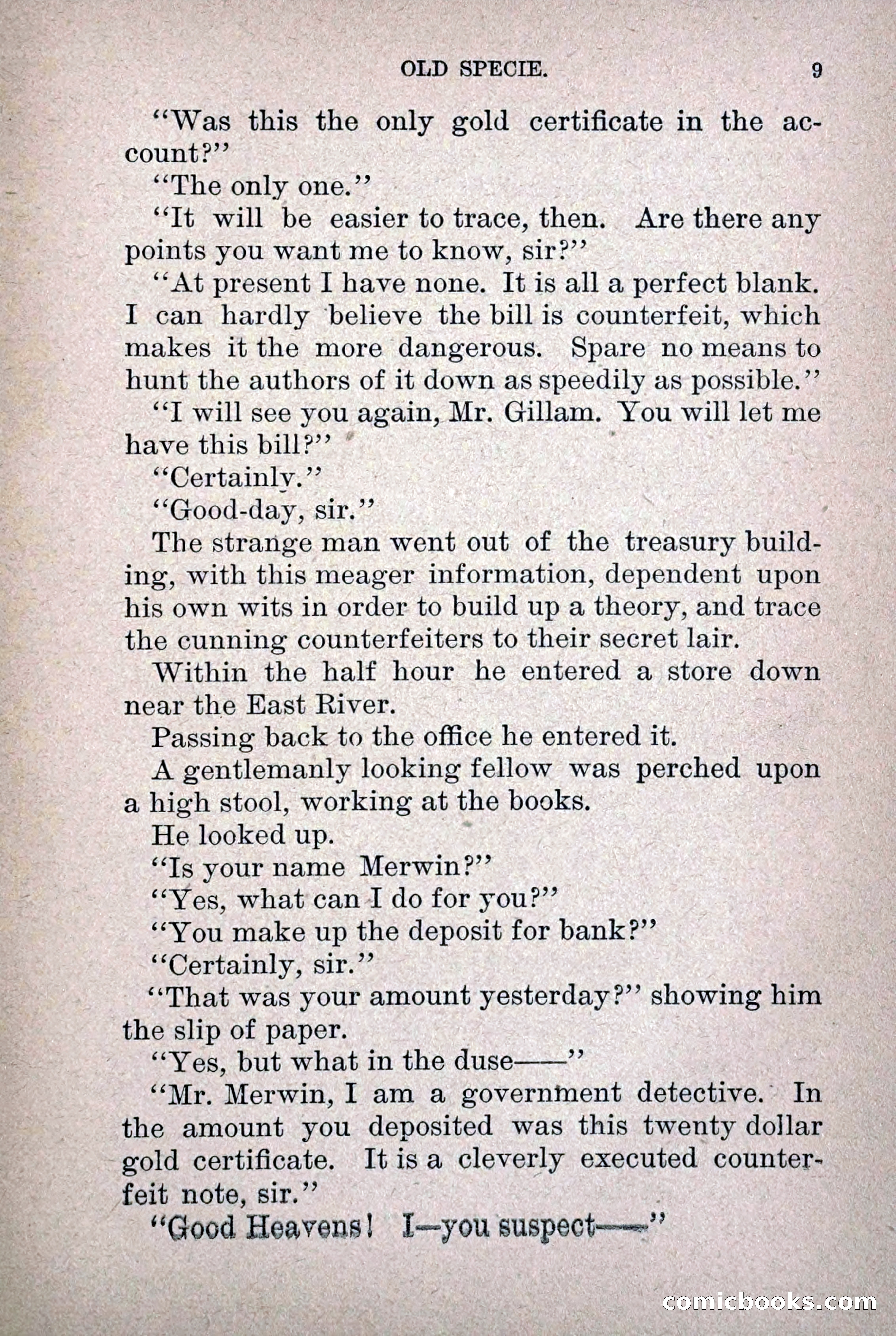 Old Specie, the Treasury Detective; or, The Harbor Lights of New York — page 17 of 220