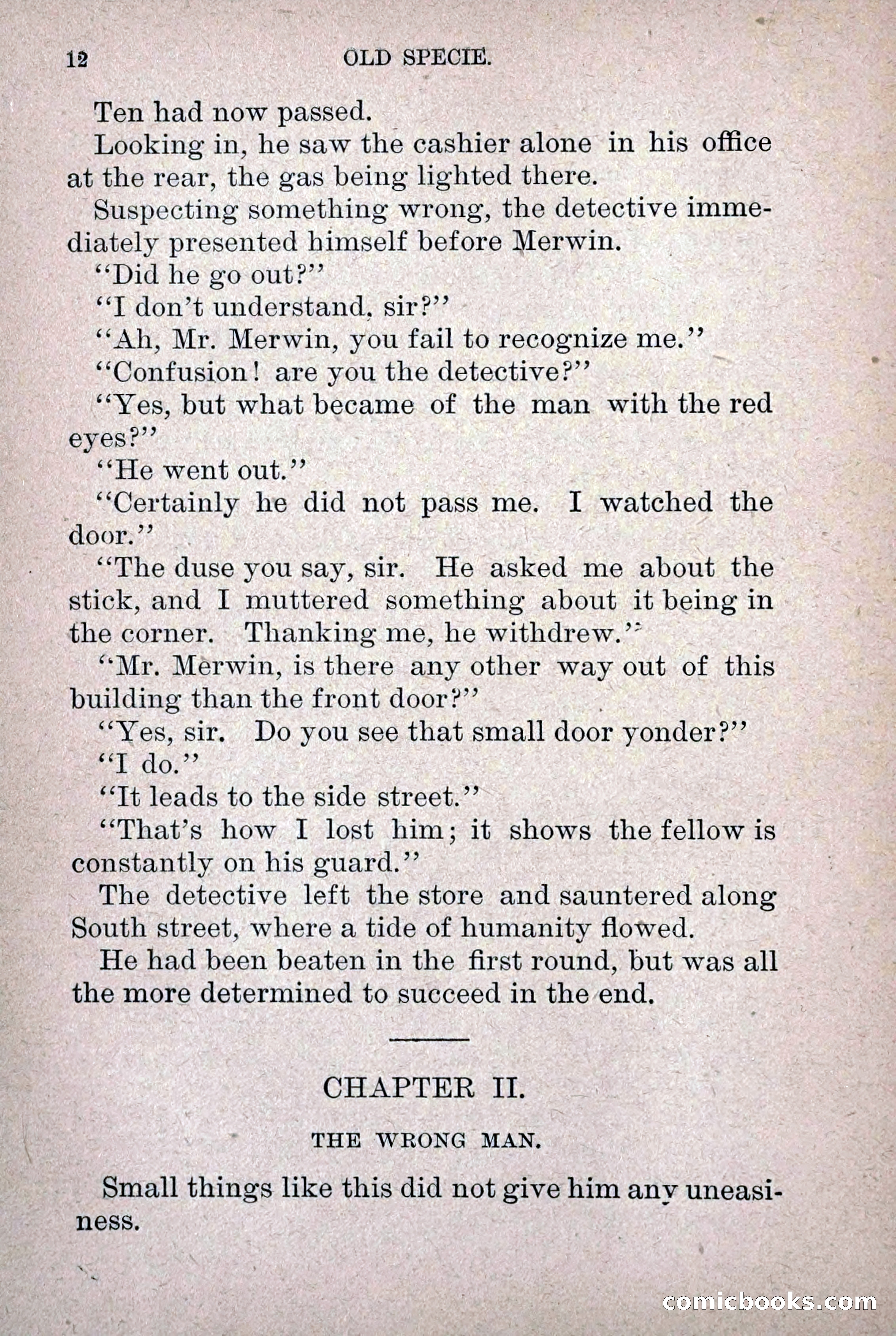Old Specie, the Treasury Detective; or, The Harbor Lights of New York — page 20 of 220
