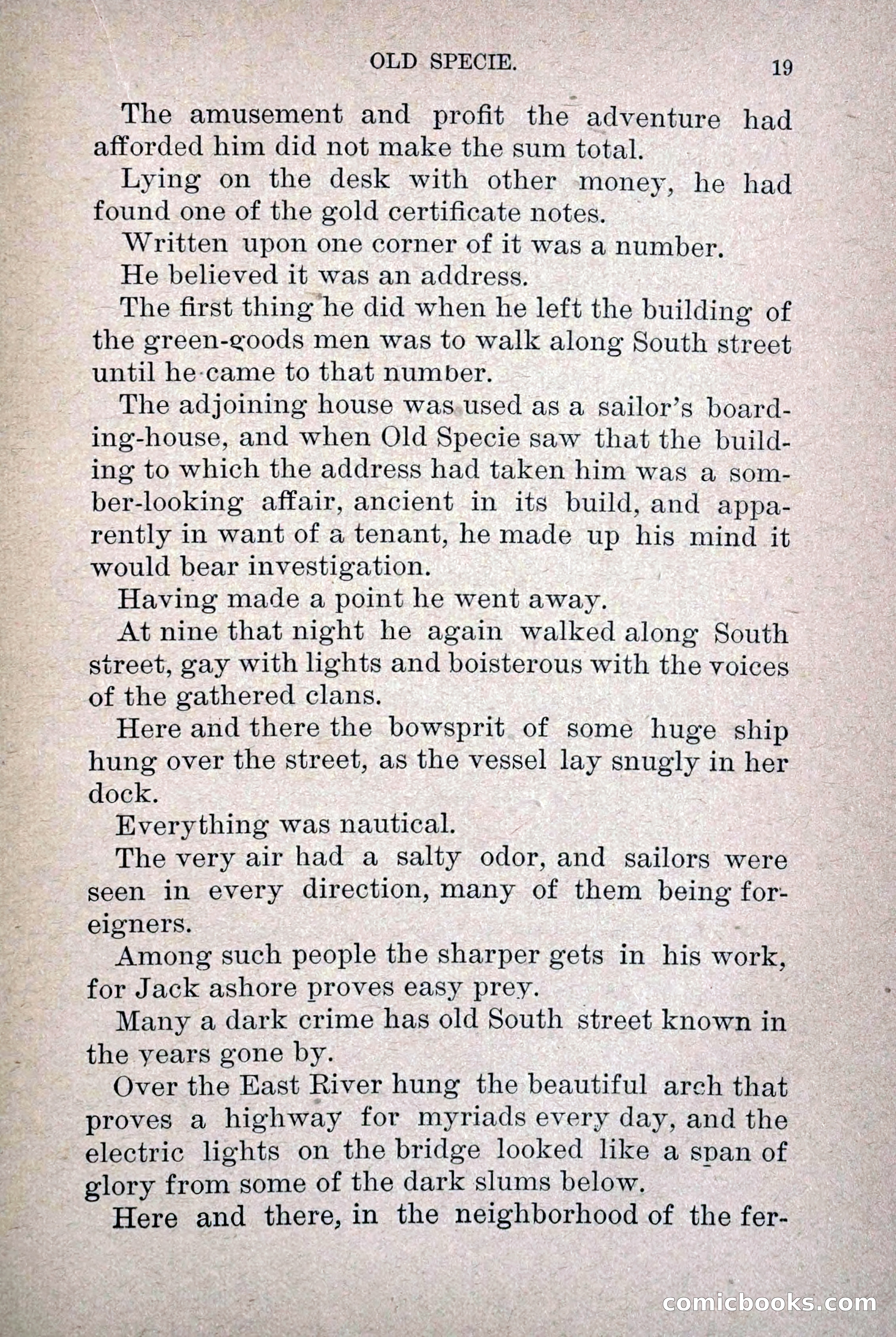Old Specie, the Treasury Detective; or, The Harbor Lights of New York — page 27 of 220