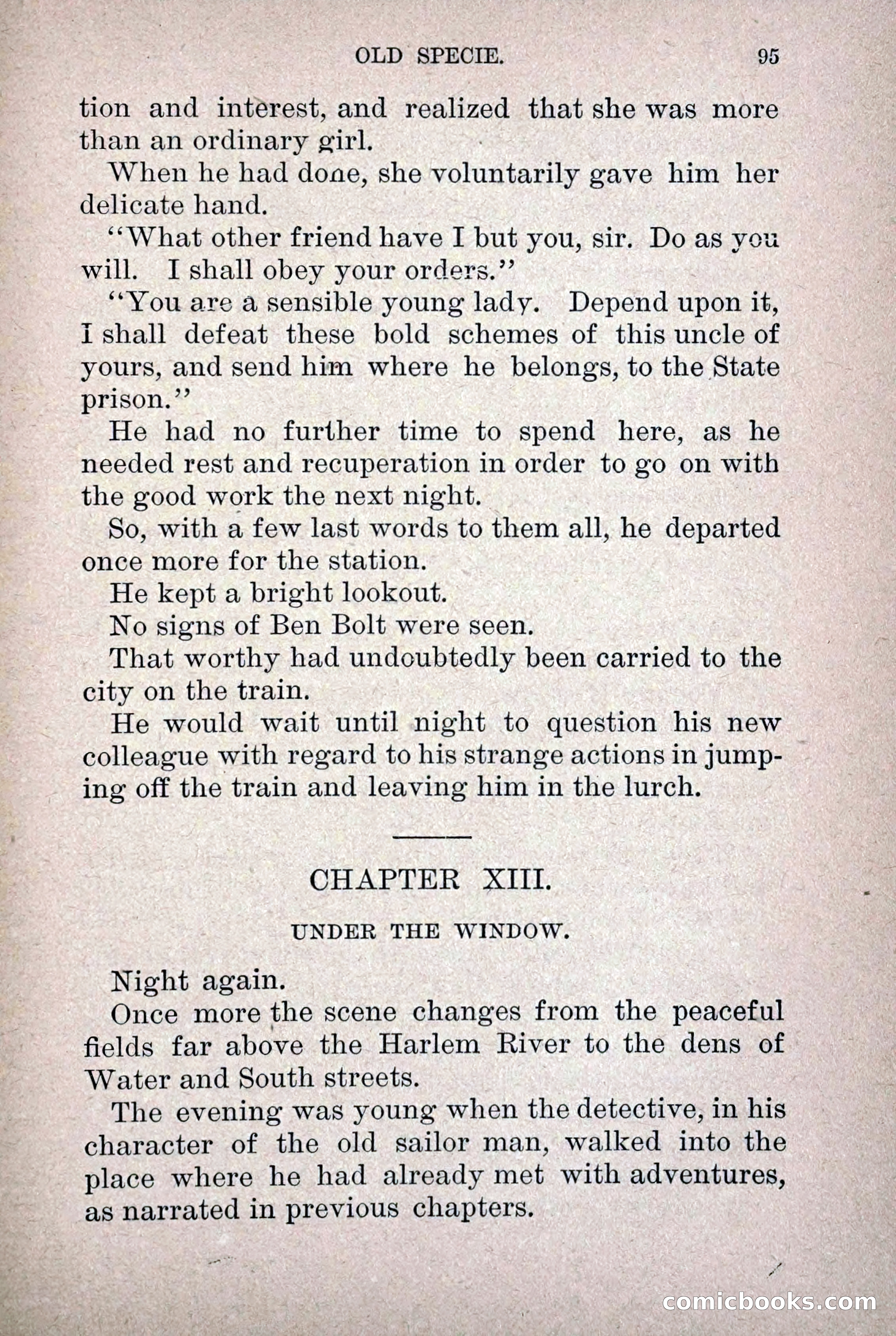 Old Specie, the Treasury Detective; or, The Harbor Lights of New York — page 103 of 220
