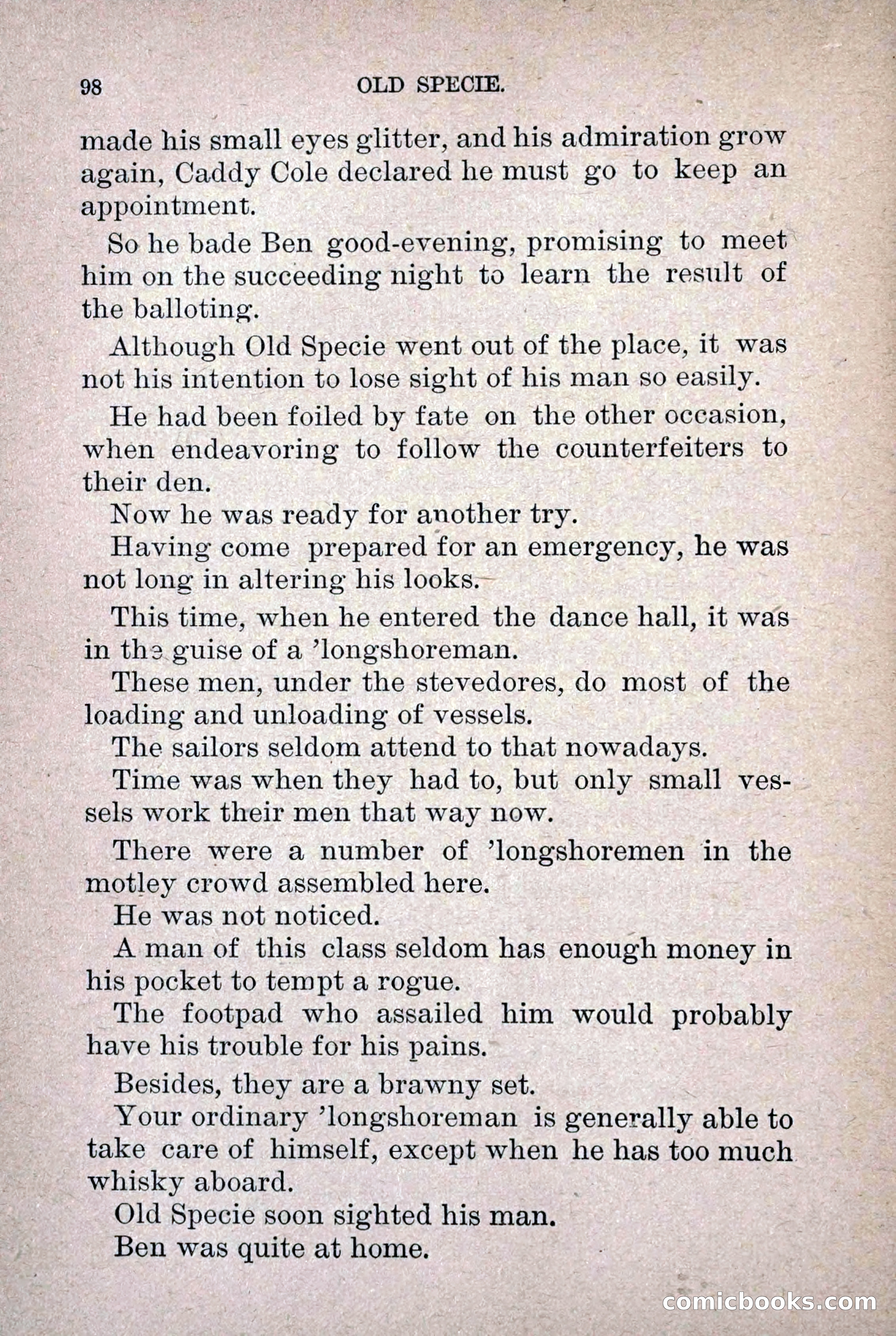 Old Specie, the Treasury Detective; or, The Harbor Lights of New York — page 106 of 220