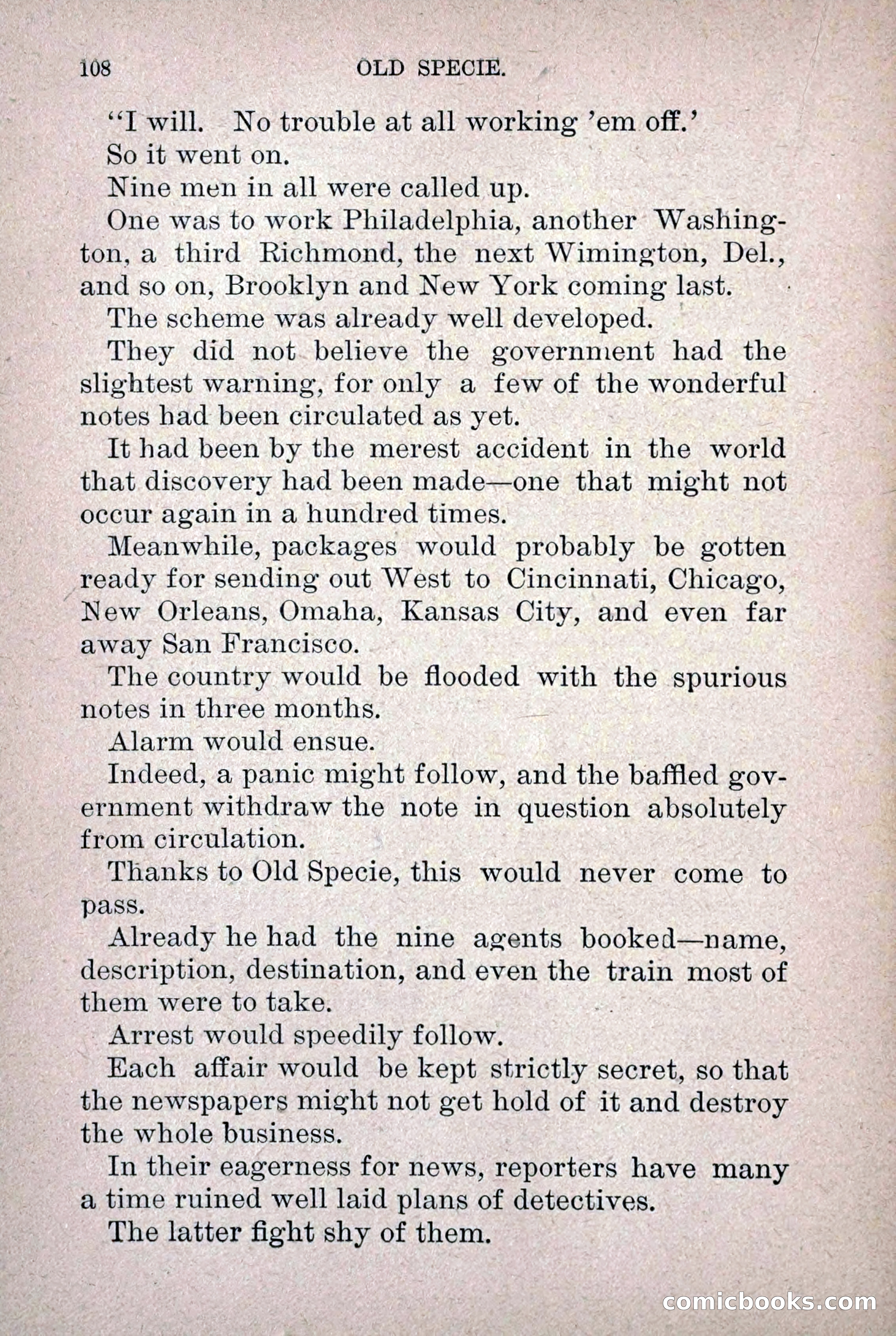 Old Specie, the Treasury Detective; or, The Harbor Lights of New York — page 116 of 220