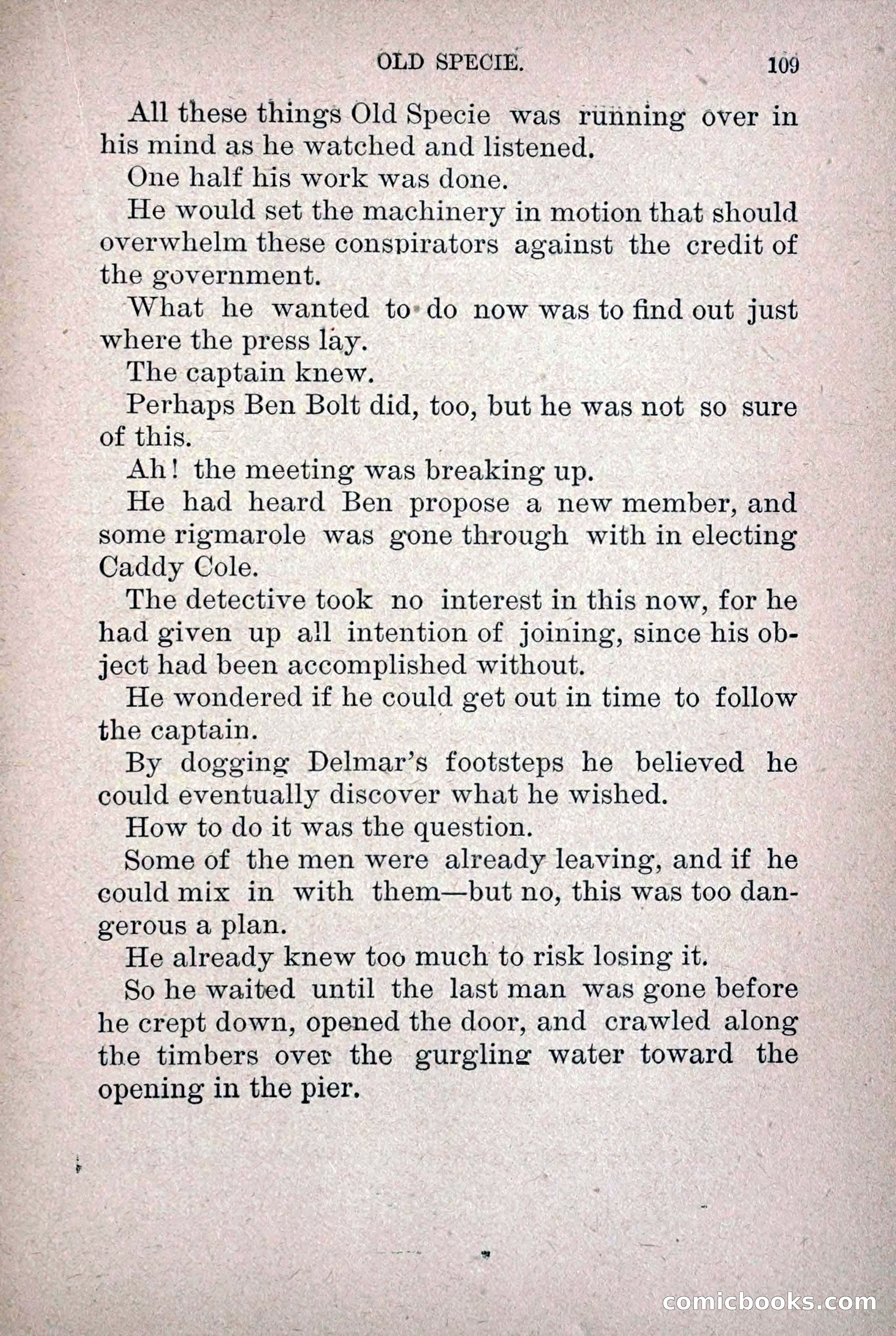 Old Specie, the Treasury Detective; or, The Harbor Lights of New York — page 117 of 220