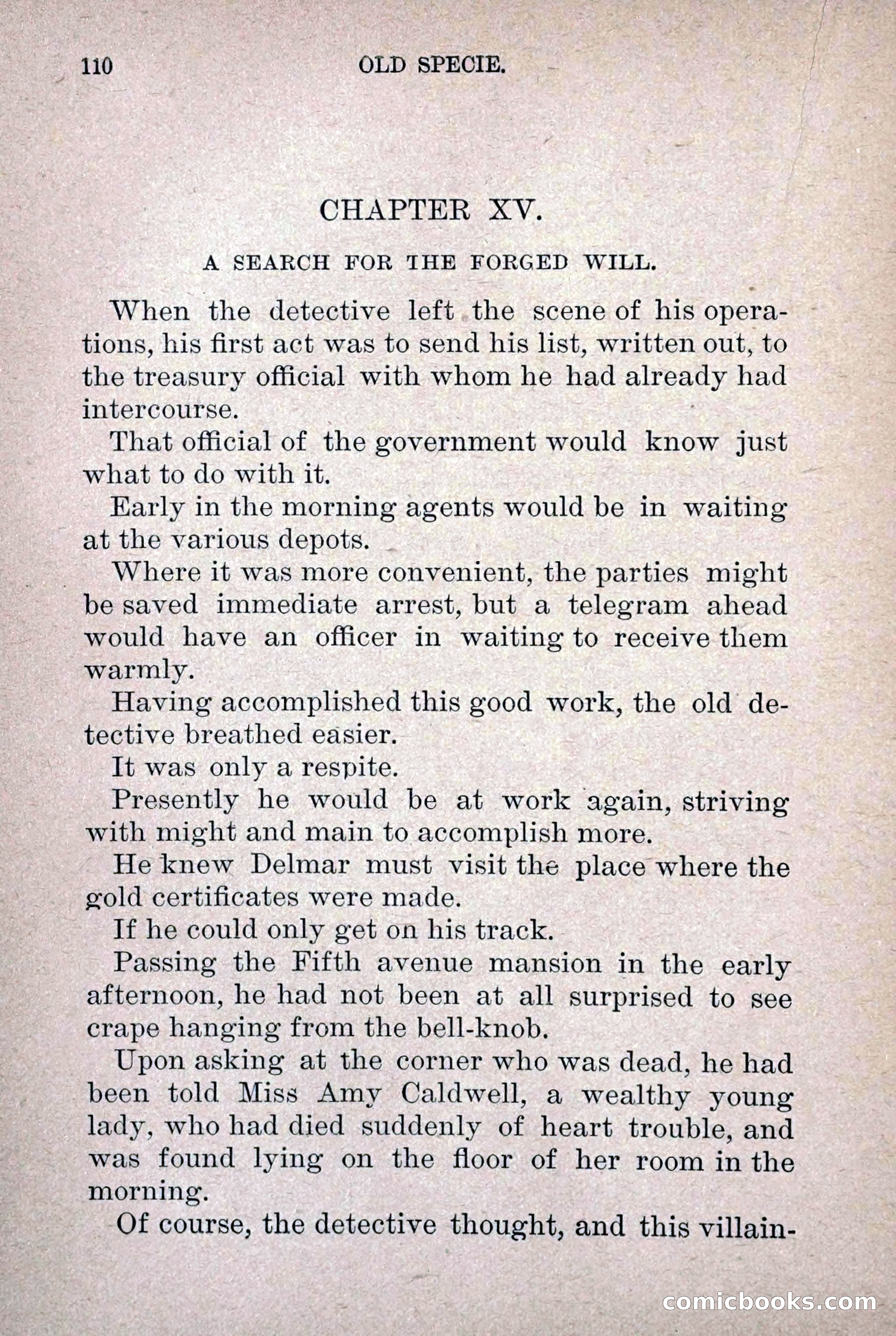 Old Specie, the Treasury Detective; or, The Harbor Lights of New York — page 118 of 220