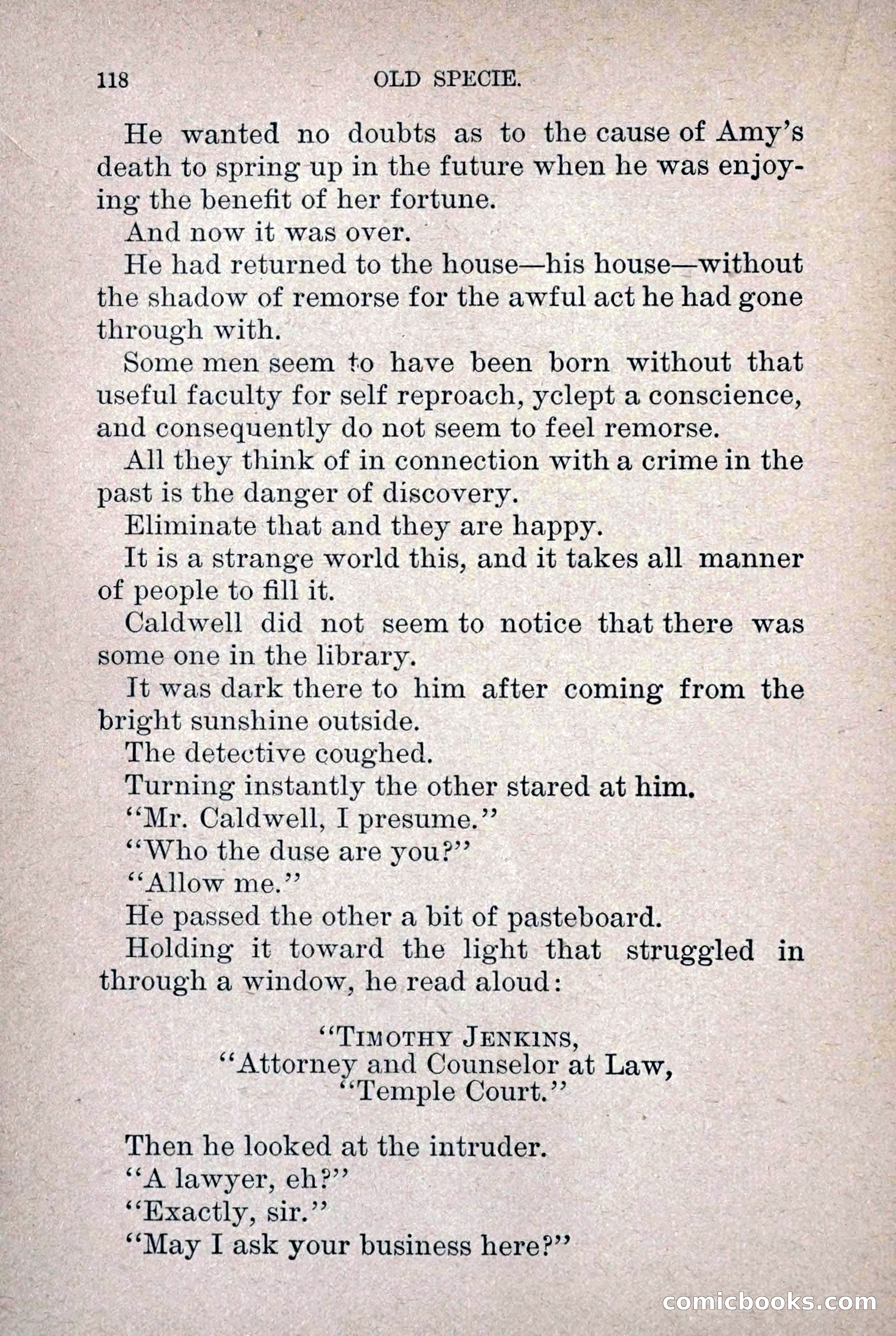 Old Specie, the Treasury Detective; or, The Harbor Lights of New York — page 126 of 220