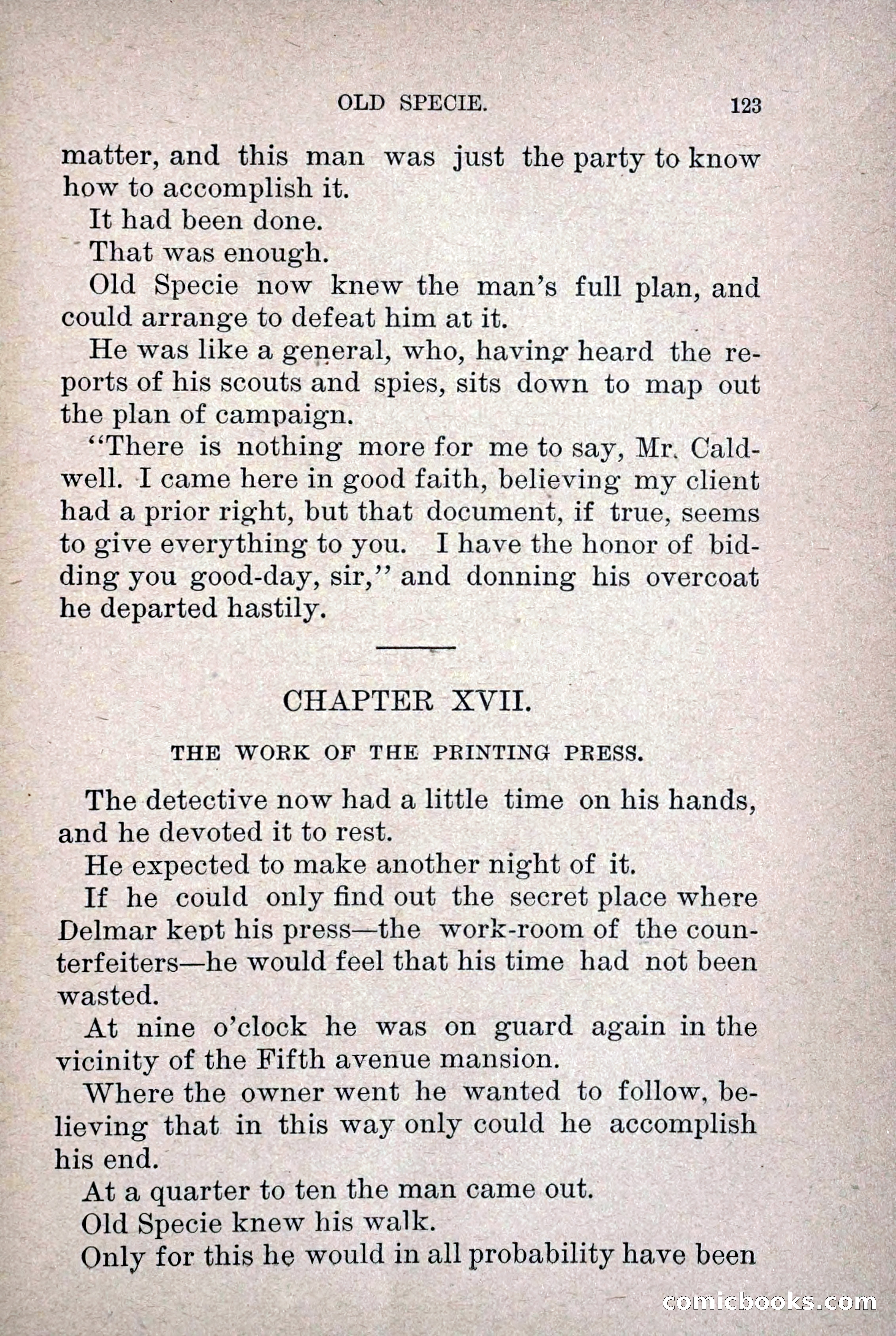Old Specie, the Treasury Detective; or, The Harbor Lights of New York — page 131 of 220