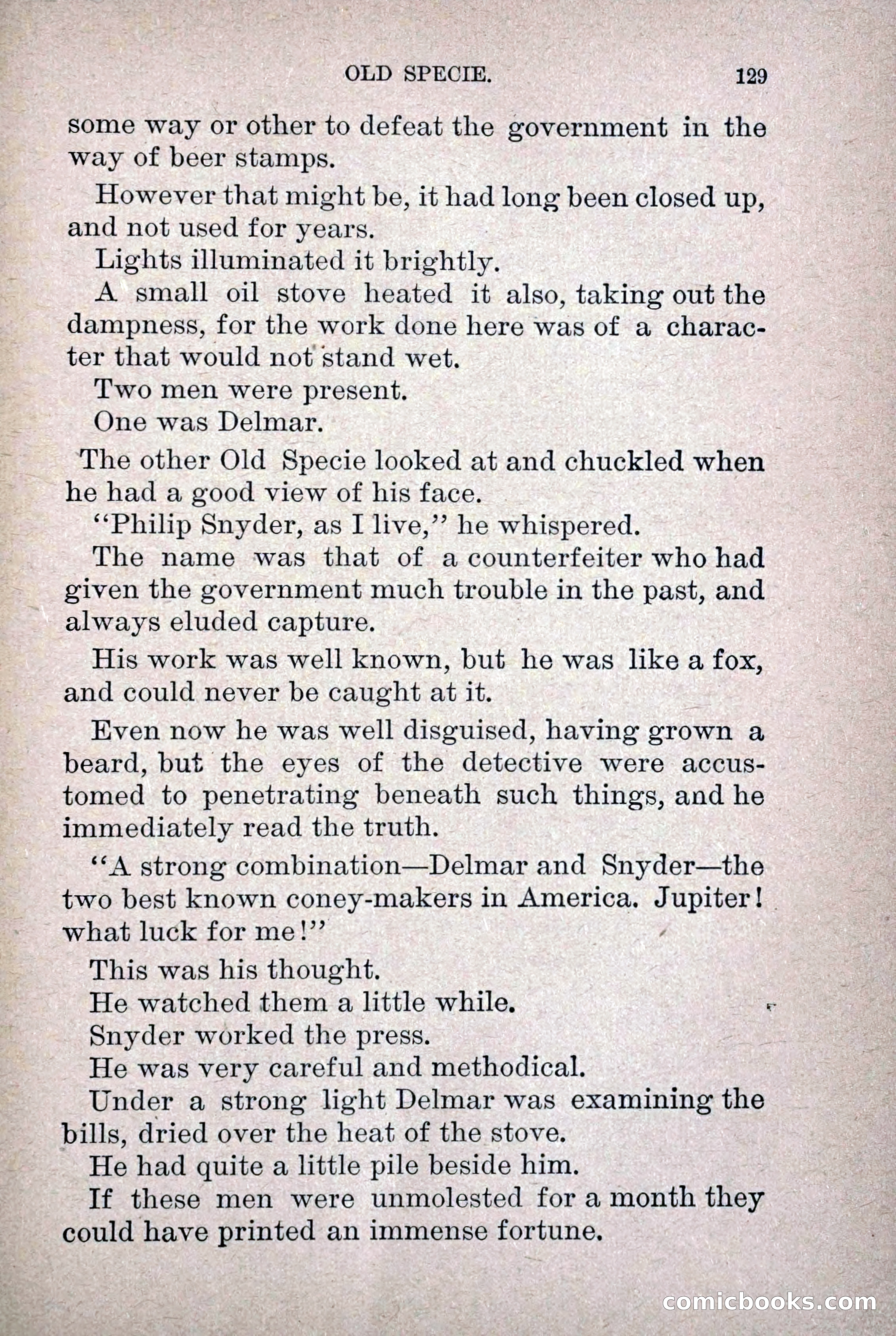 Old Specie, the Treasury Detective; or, The Harbor Lights of New York — page 137 of 220