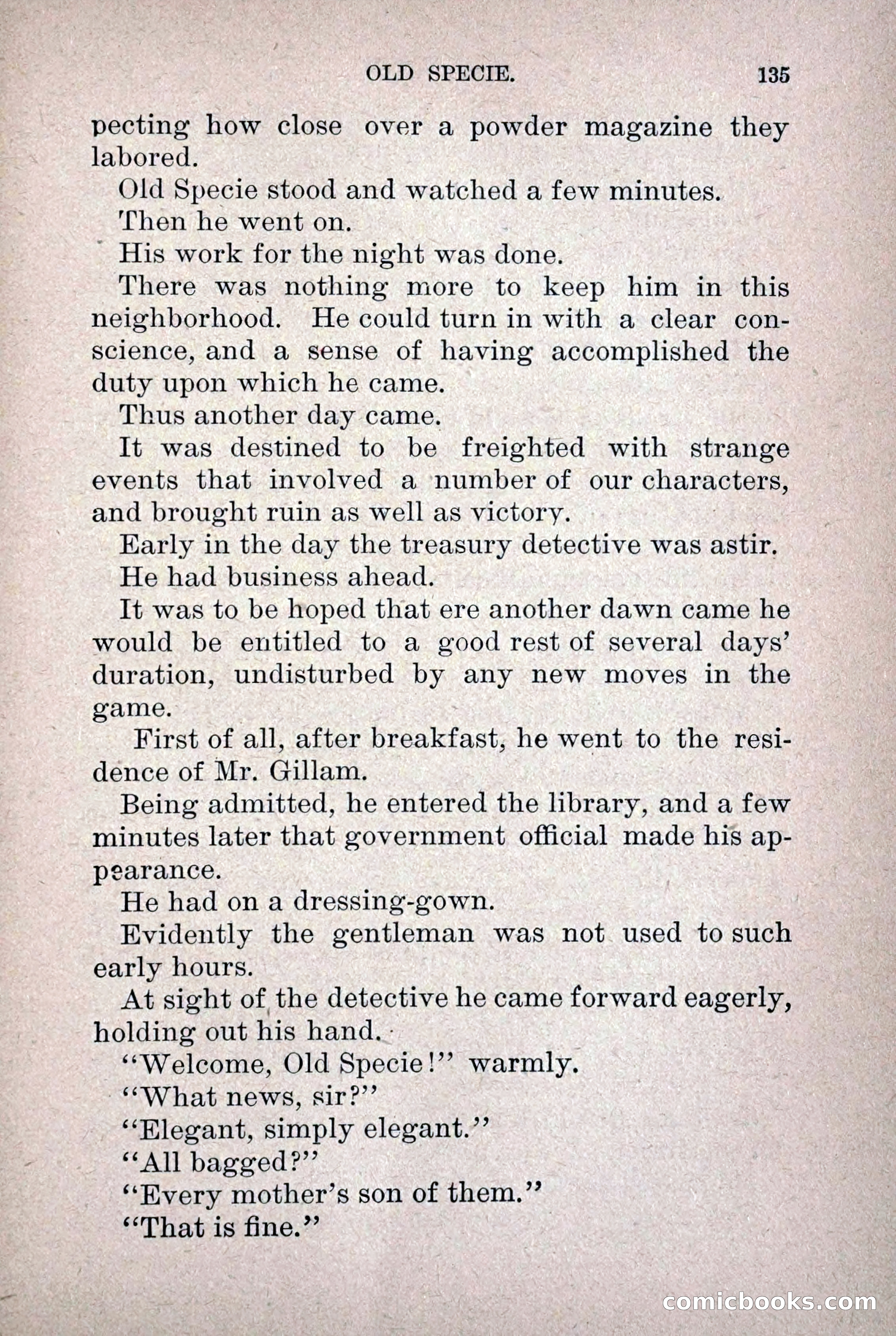 Old Specie, the Treasury Detective; or, The Harbor Lights of New York — page 143 of 220