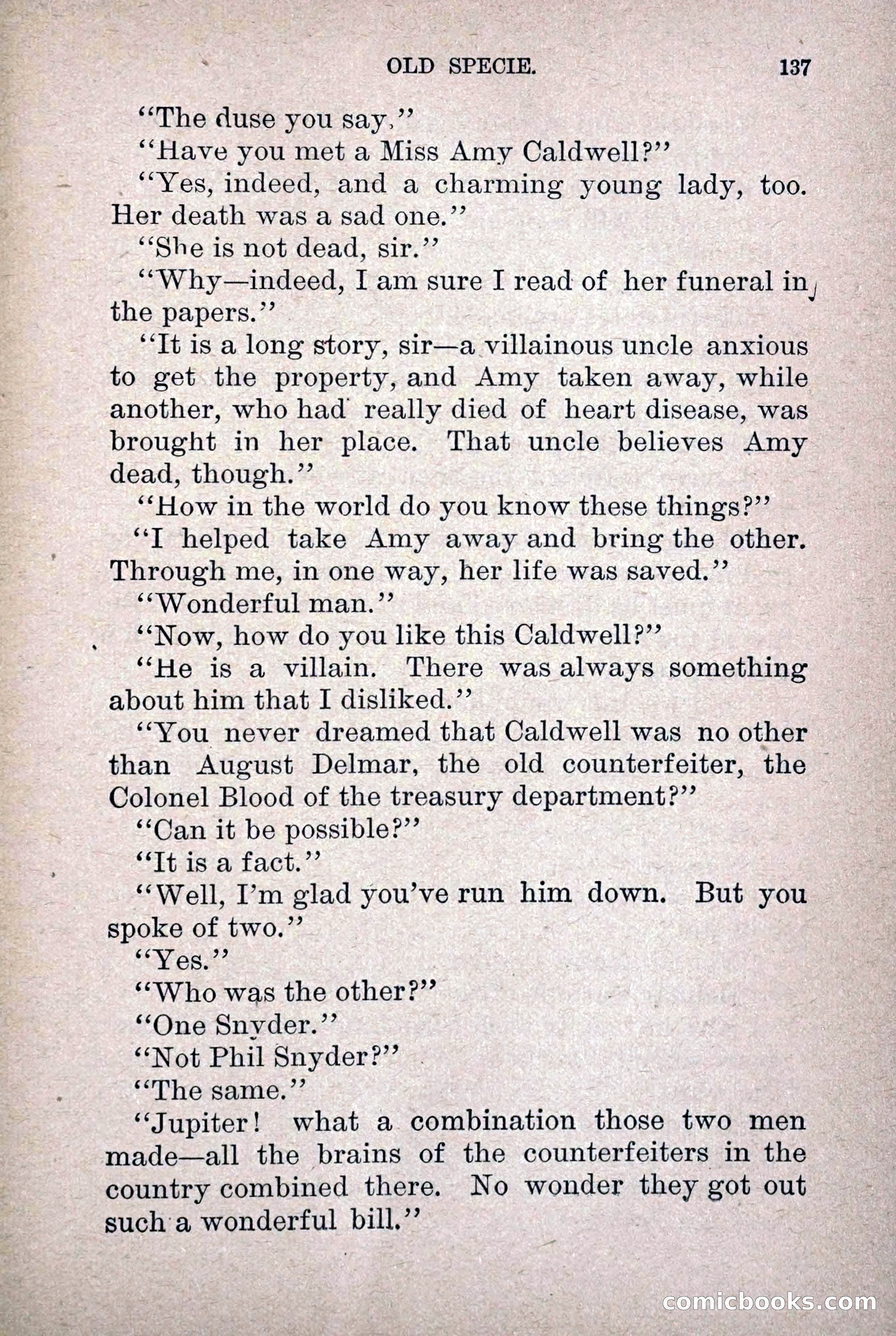 Old Specie, the Treasury Detective; or, The Harbor Lights of New York — page 145 of 220