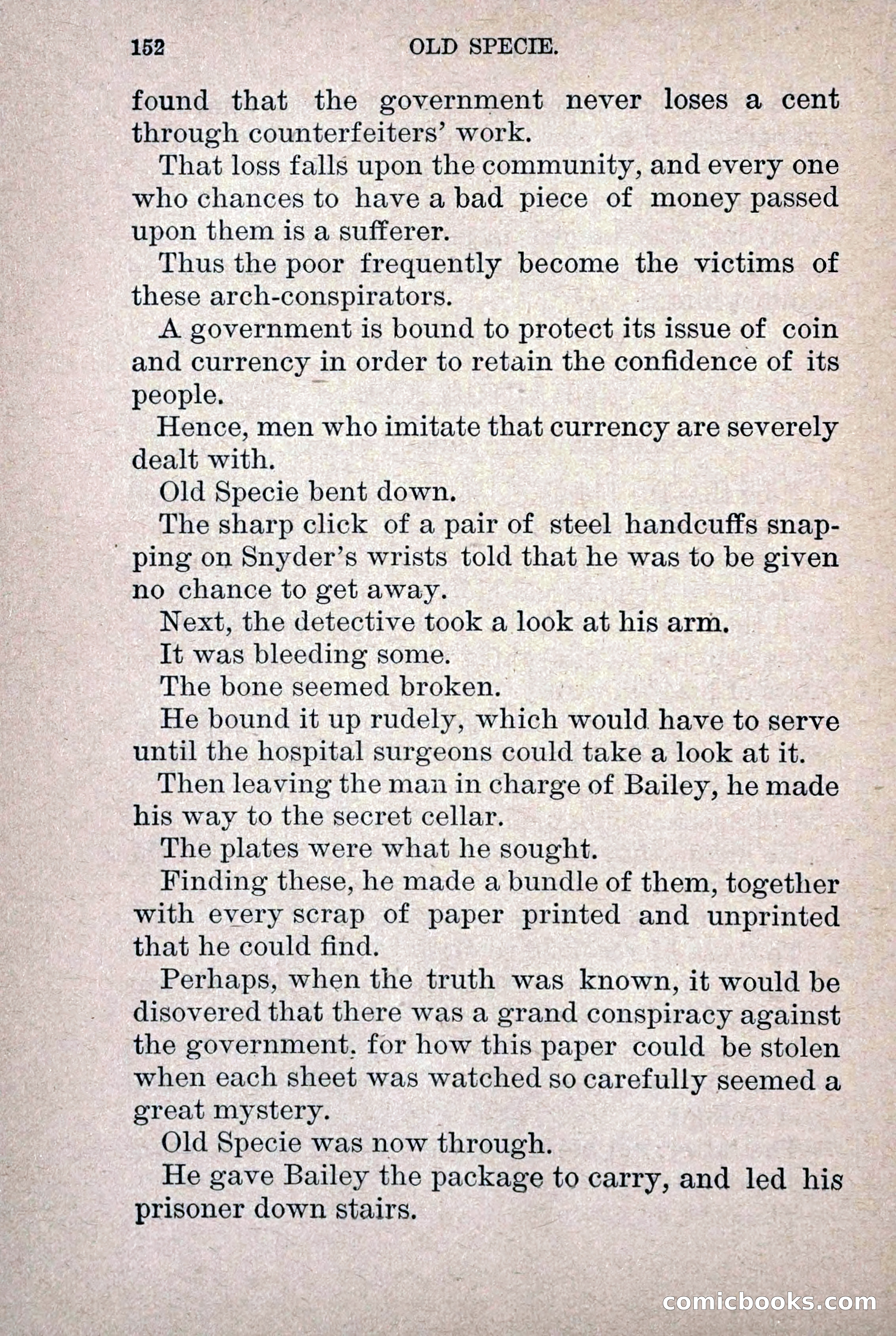 Old Specie, the Treasury Detective; or, The Harbor Lights of New York — page 160 of 220