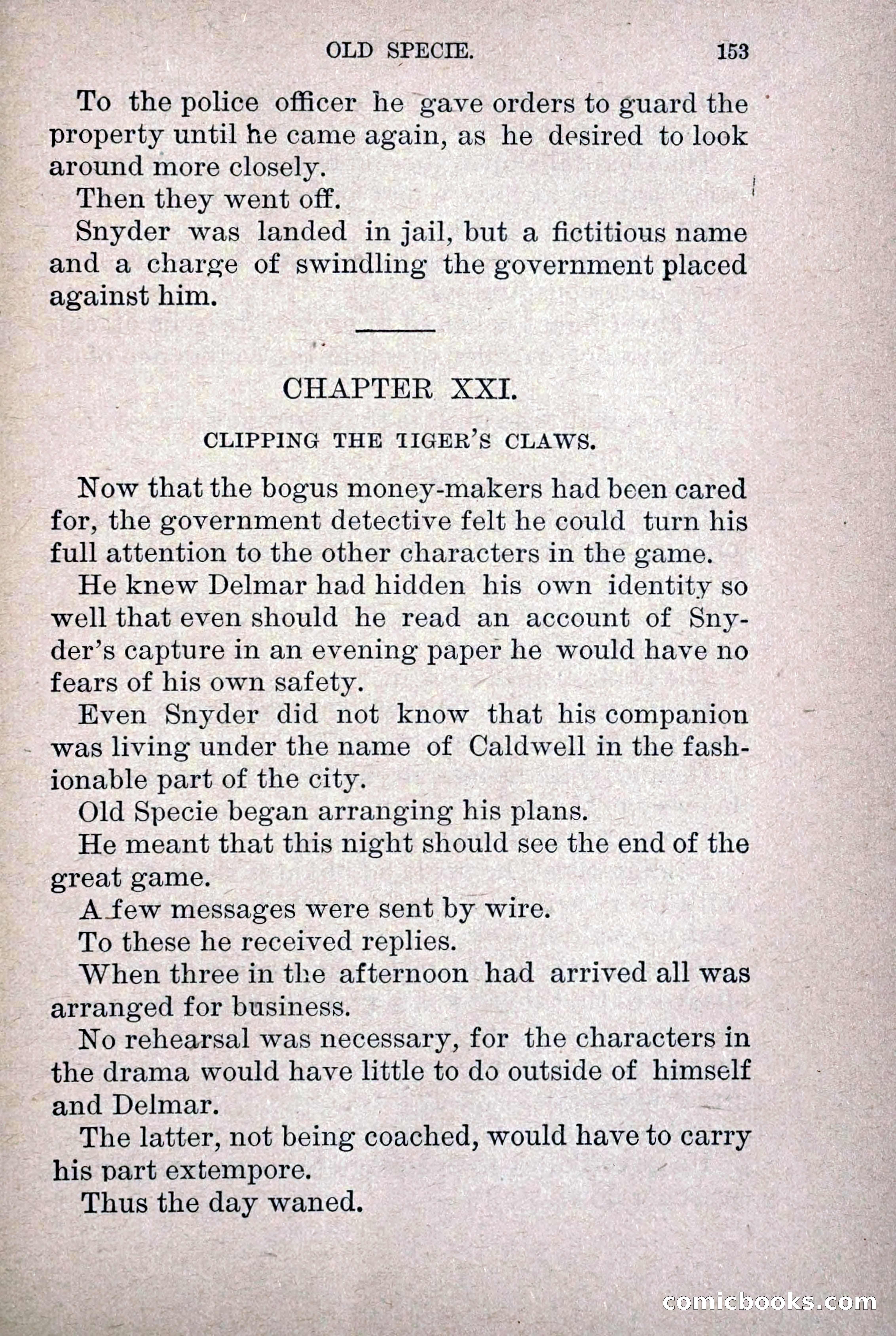 Old Specie, the Treasury Detective; or, The Harbor Lights of New York — page 161 of 220