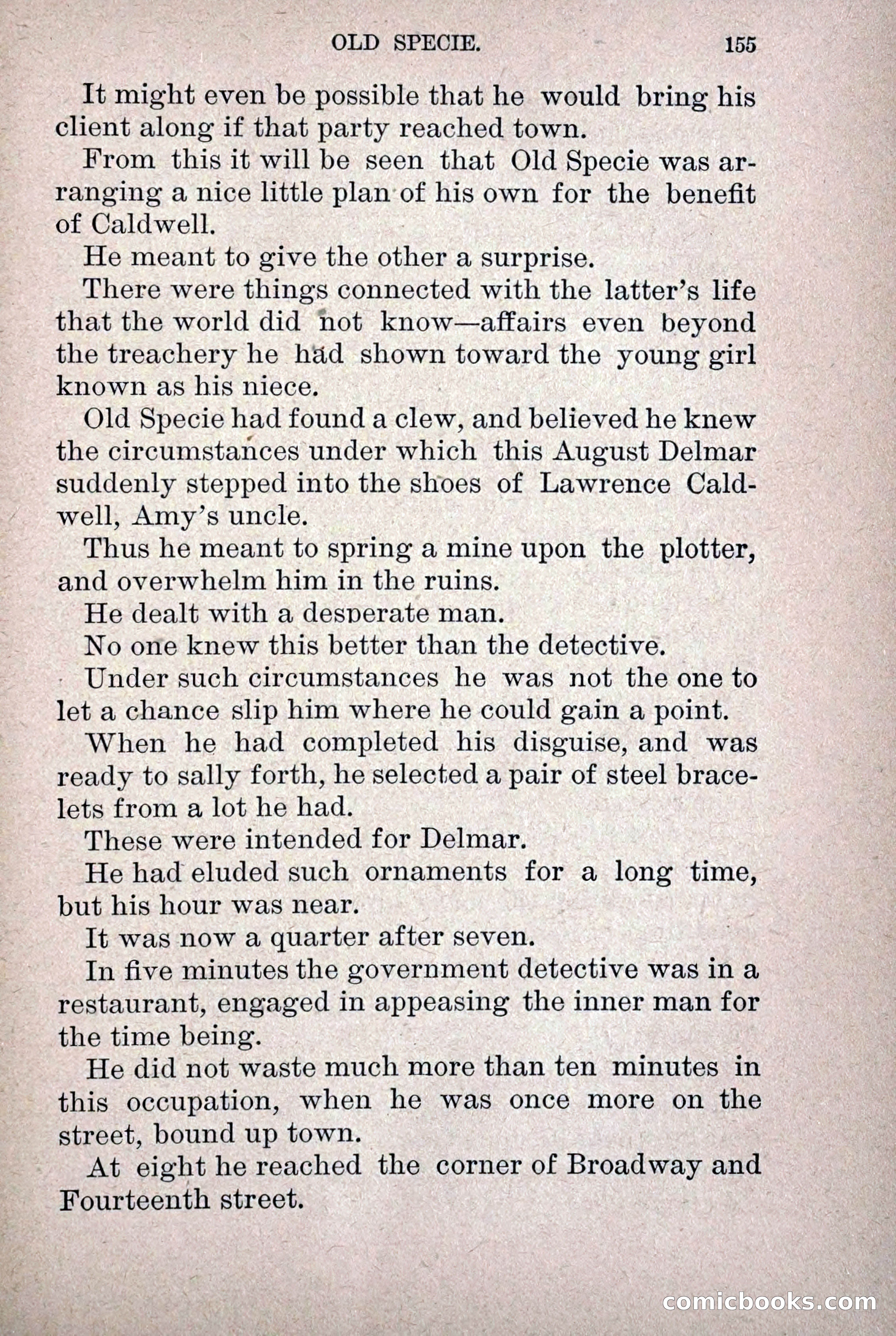 Old Specie, the Treasury Detective; or, The Harbor Lights of New York — page 163 of 220
