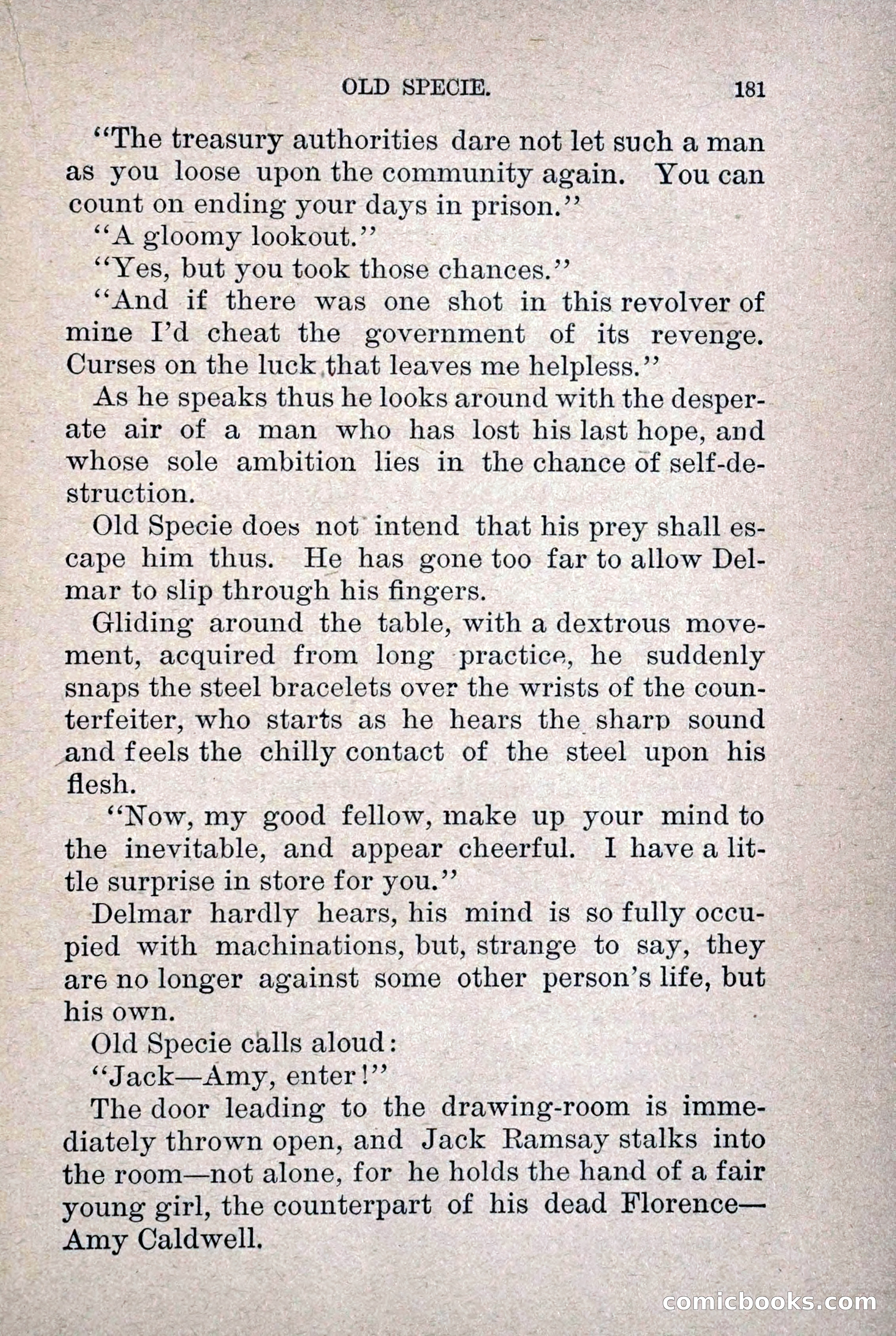 Old Specie, the Treasury Detective; or, The Harbor Lights of New York — page 189 of 220
