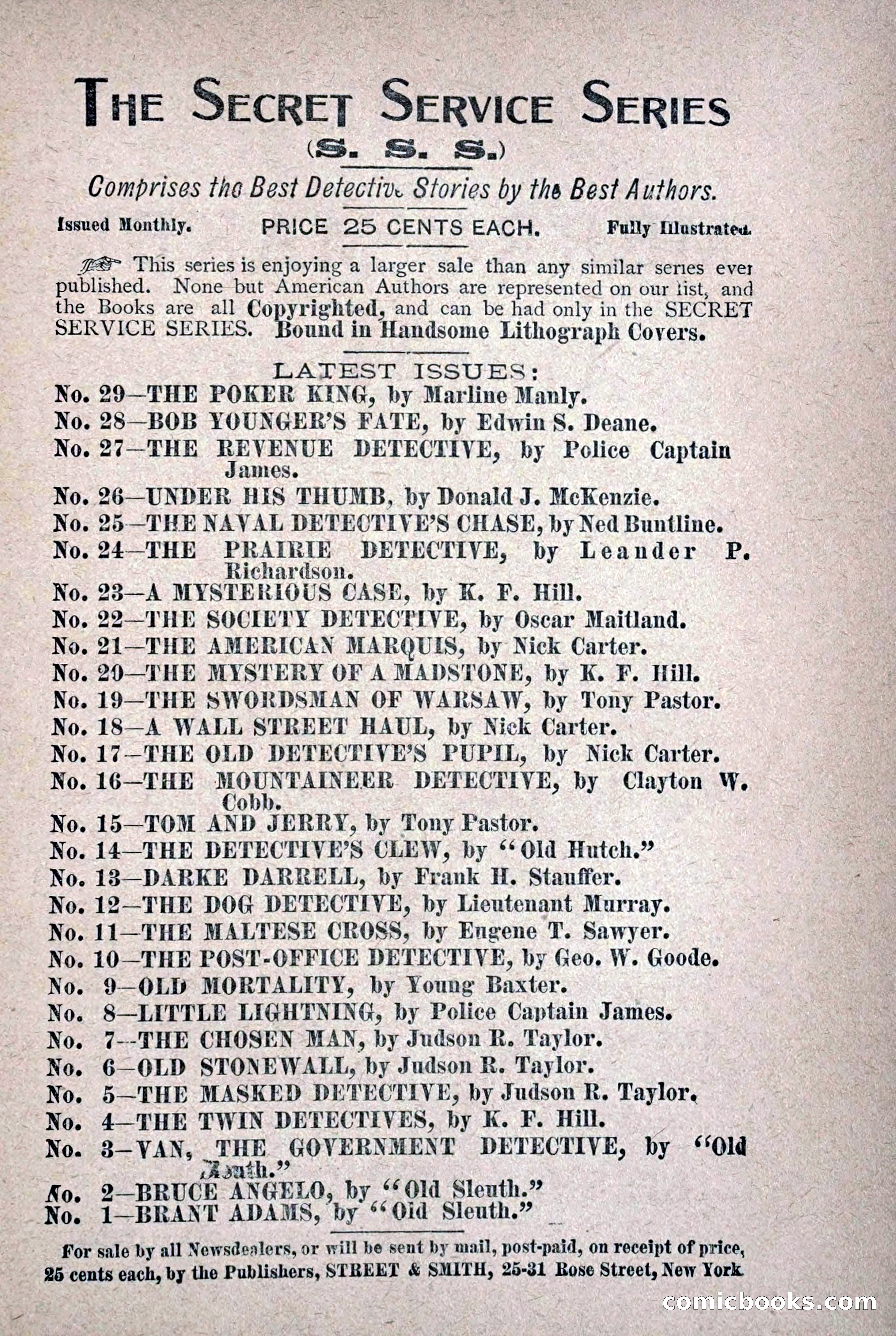 Old Specie, the Treasury Detective; or, The Harbor Lights of New York — page 199 of 220