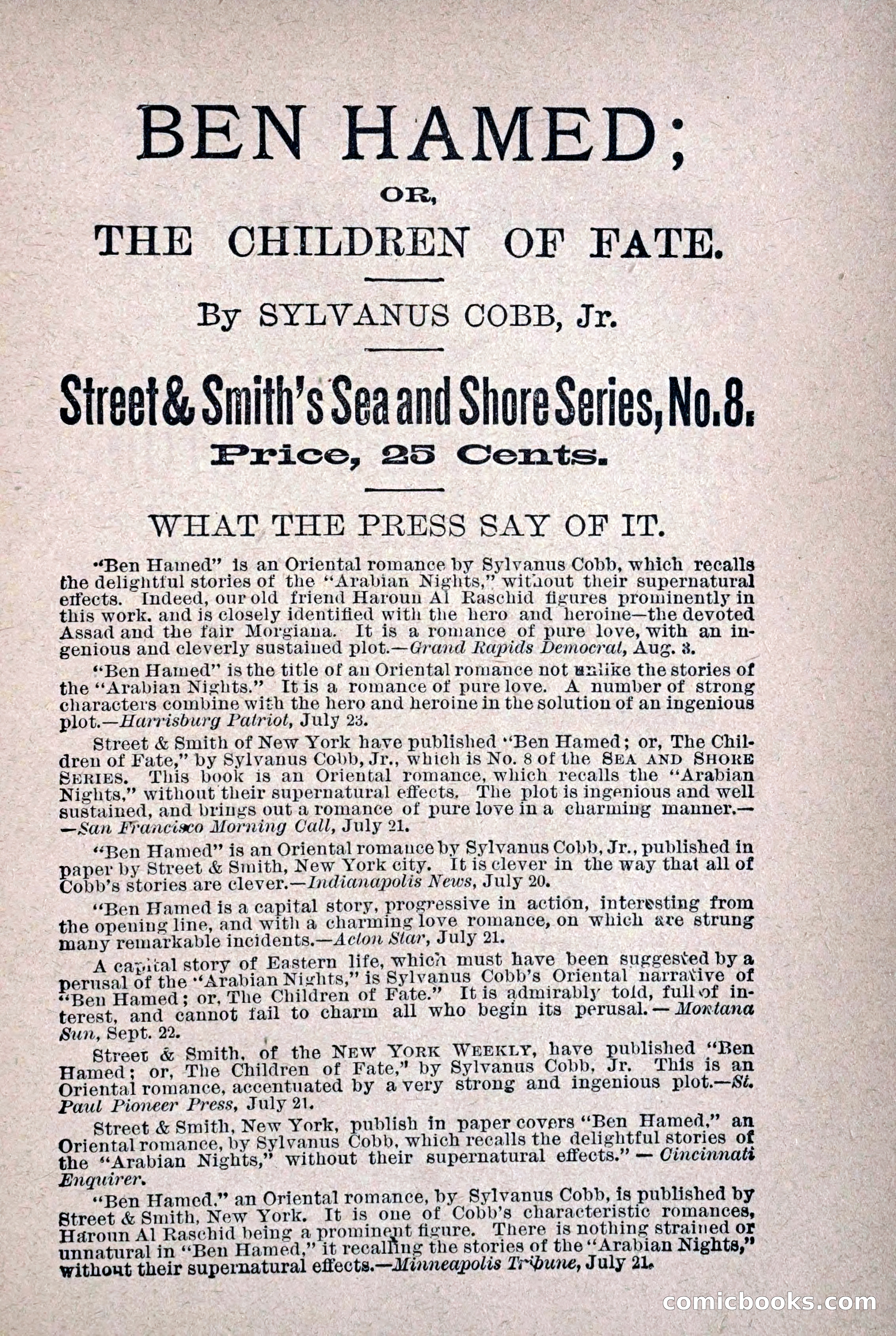 Old Specie, the Treasury Detective; or, The Harbor Lights of New York — page 201 of 220