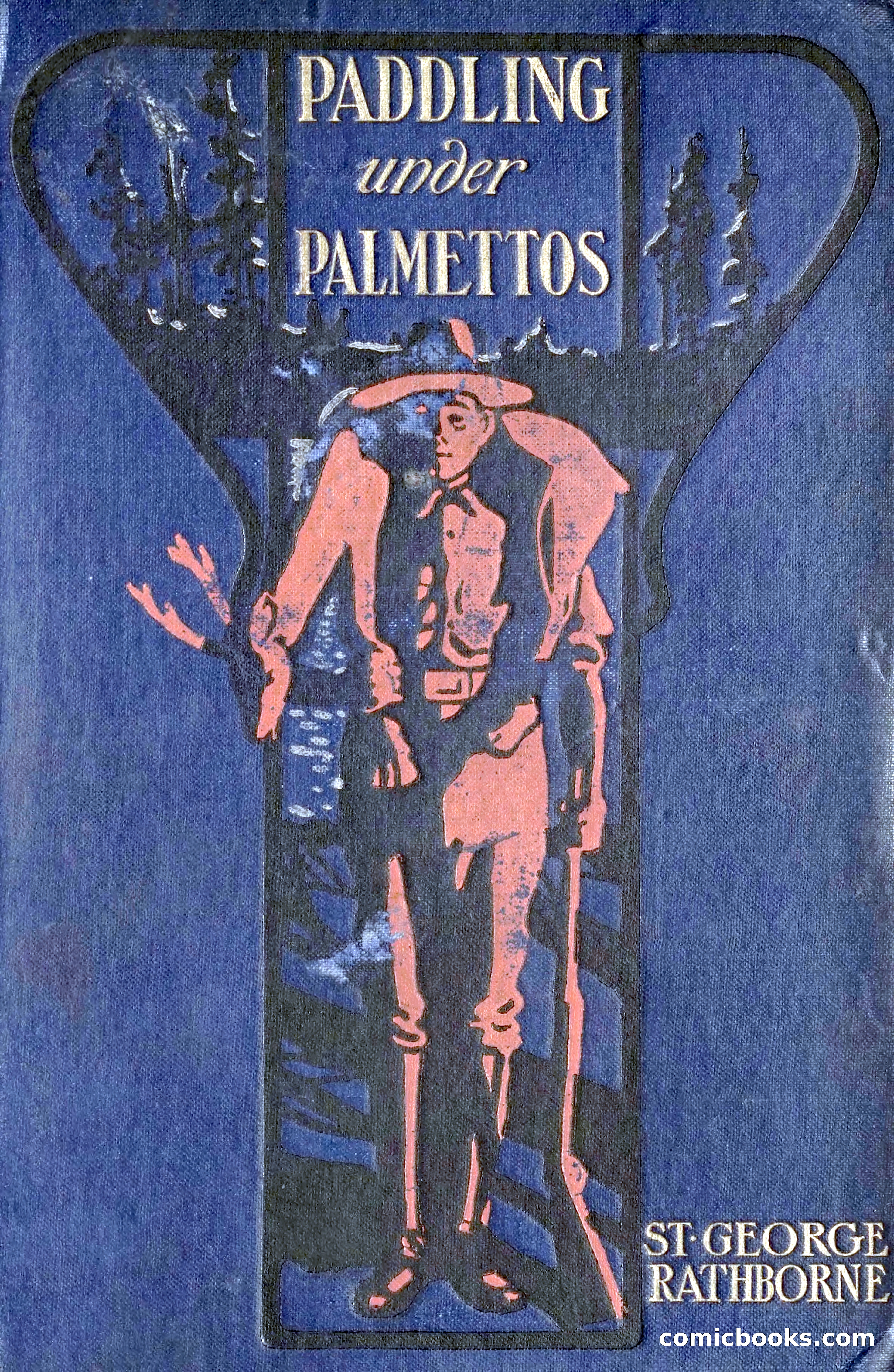 Paddling under Palmettos by Rathborne, St. George, 1854-1938