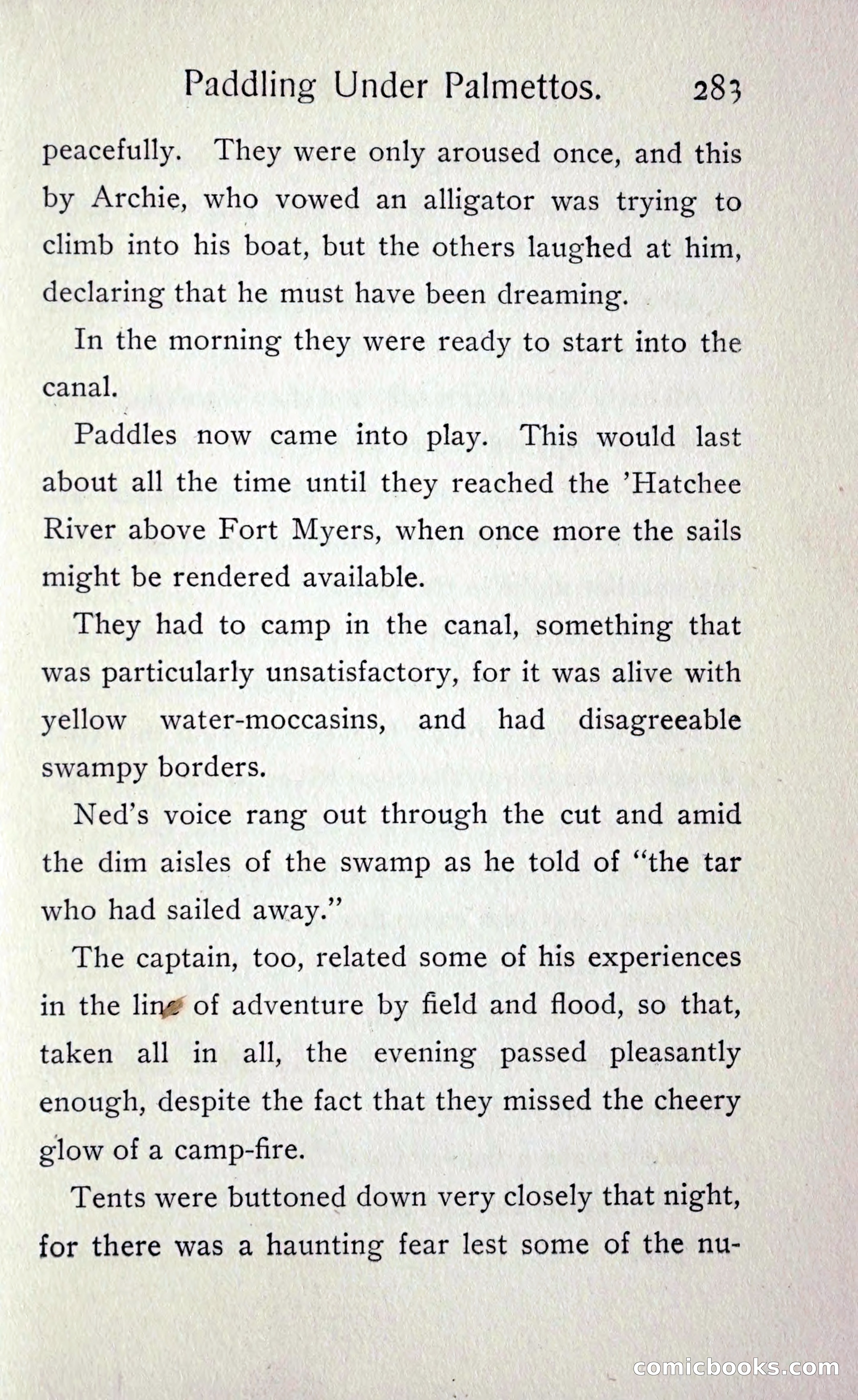 Paddling under Palmettos — page 292 of 299