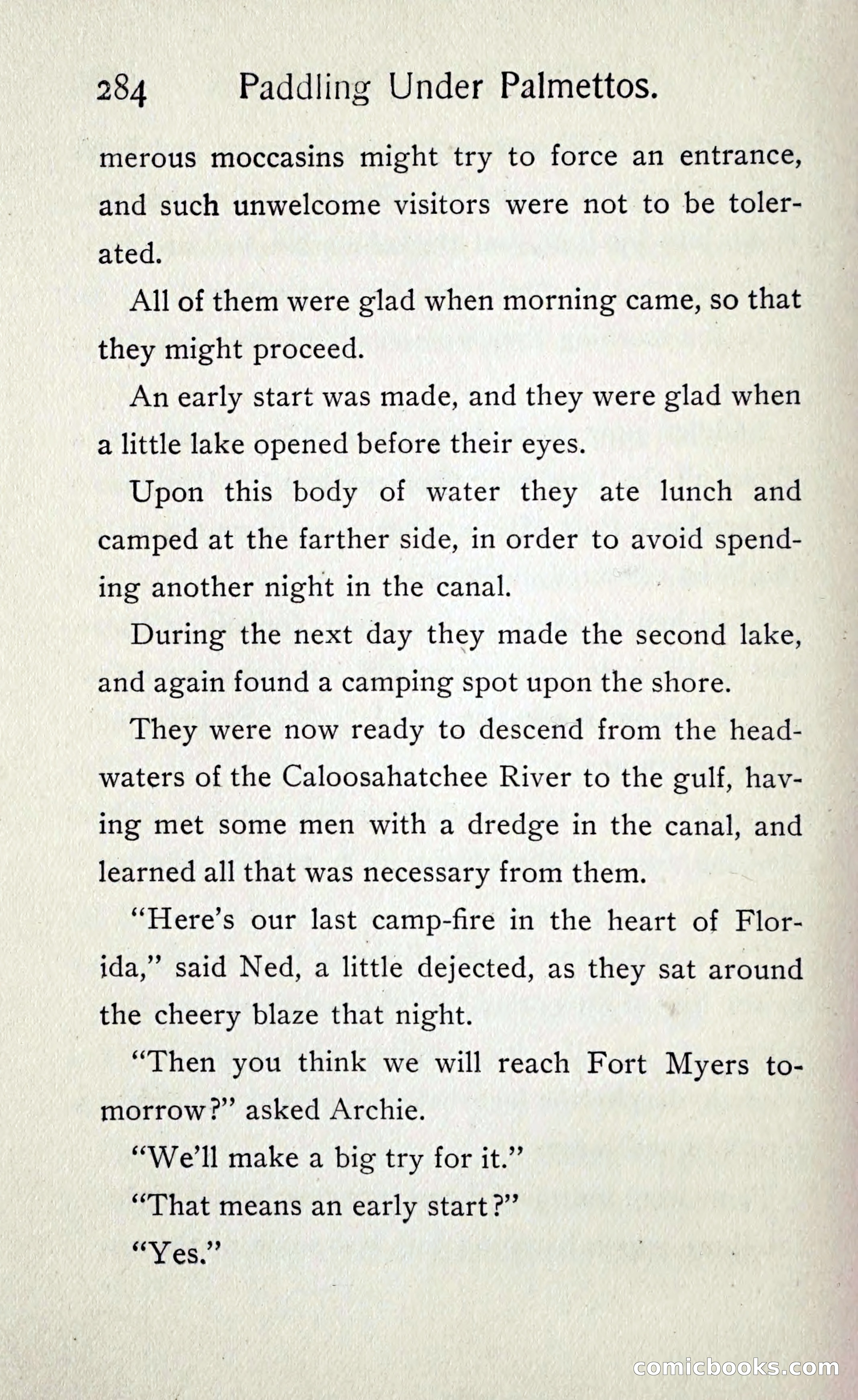 Paddling under Palmettos — page 293 of 299