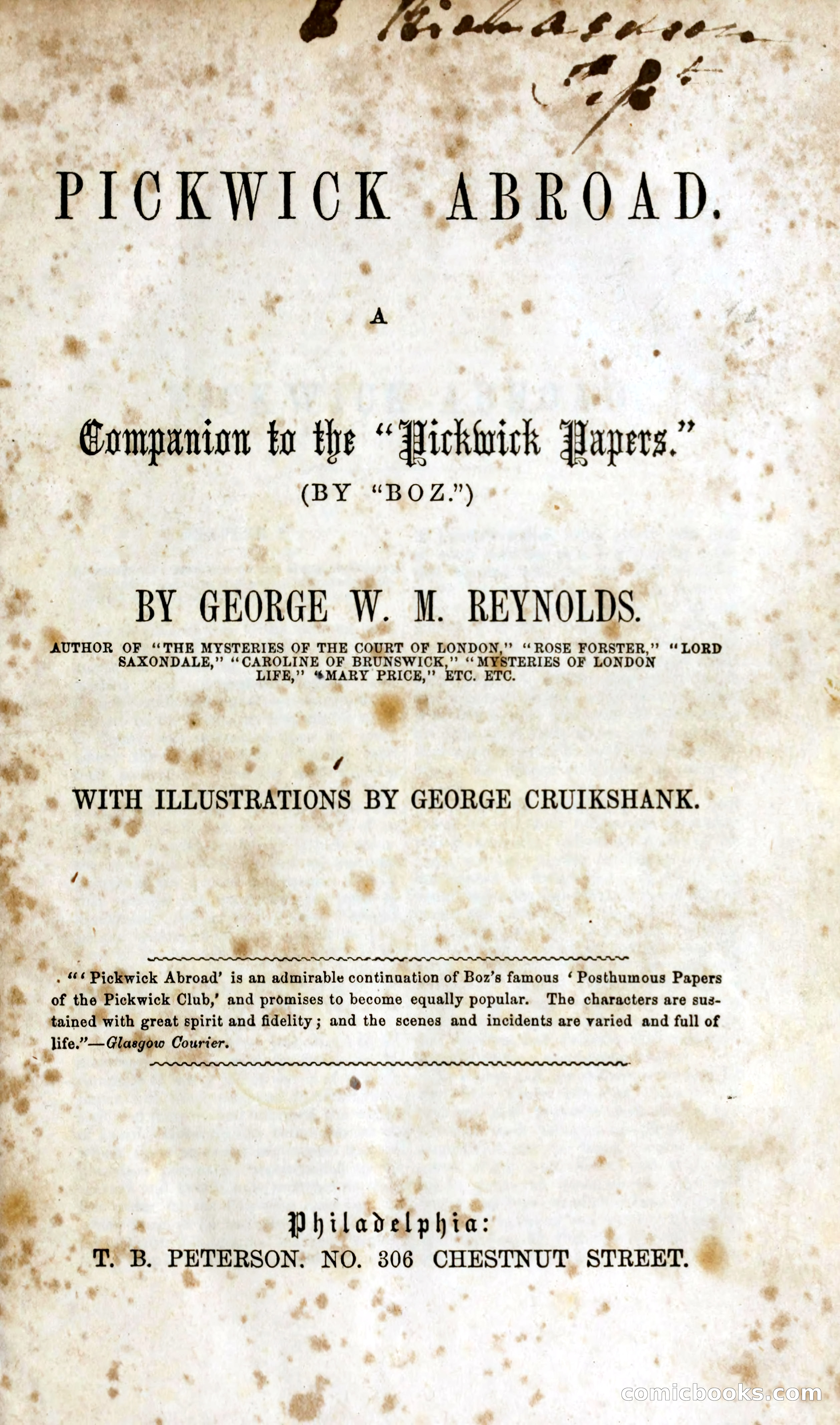 Pickwick Abroad: A Companion to the Pickwick Papers — page 7 of 400