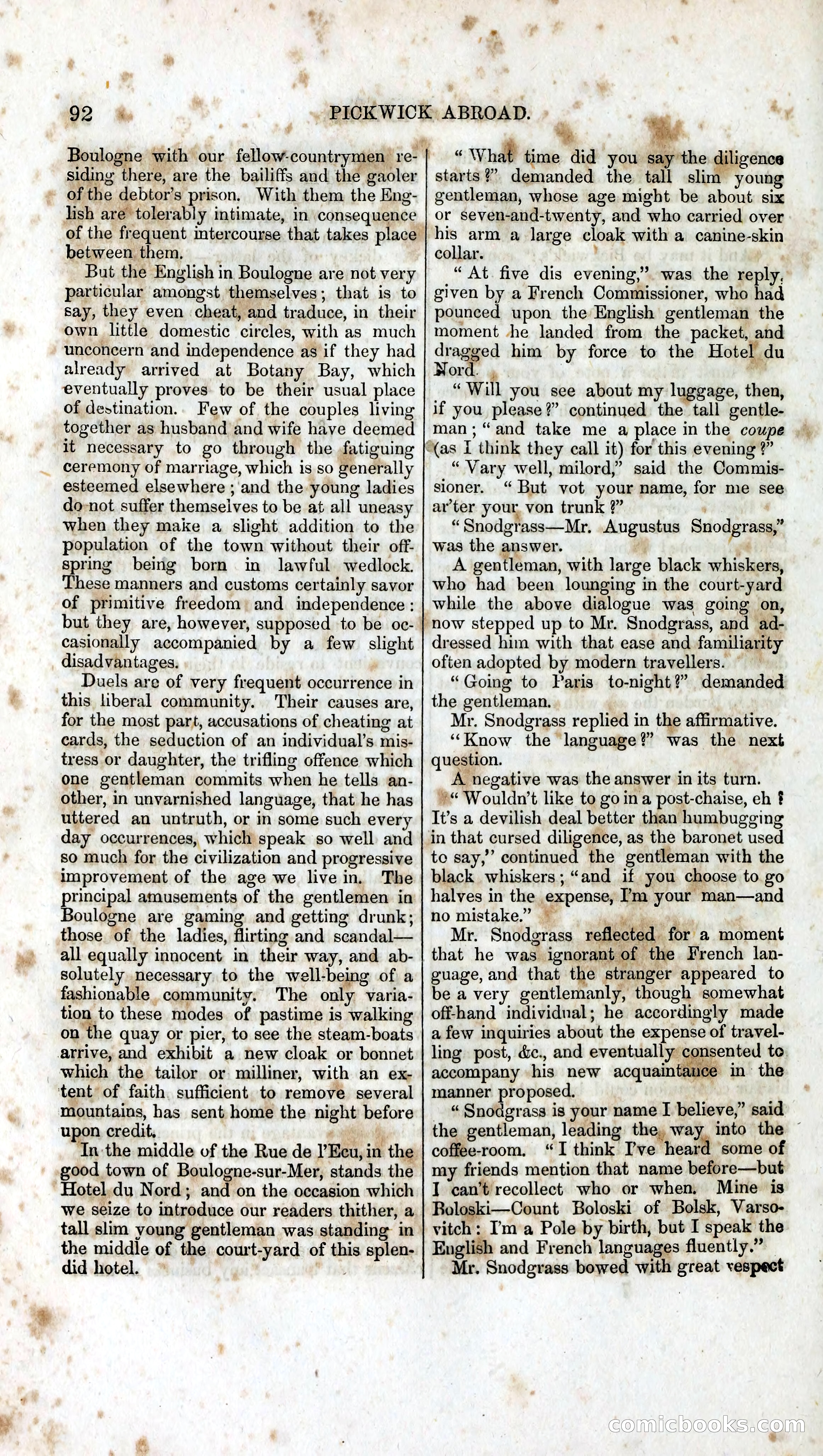Pickwick Abroad: A Companion to the Pickwick Papers — page 104 of 400