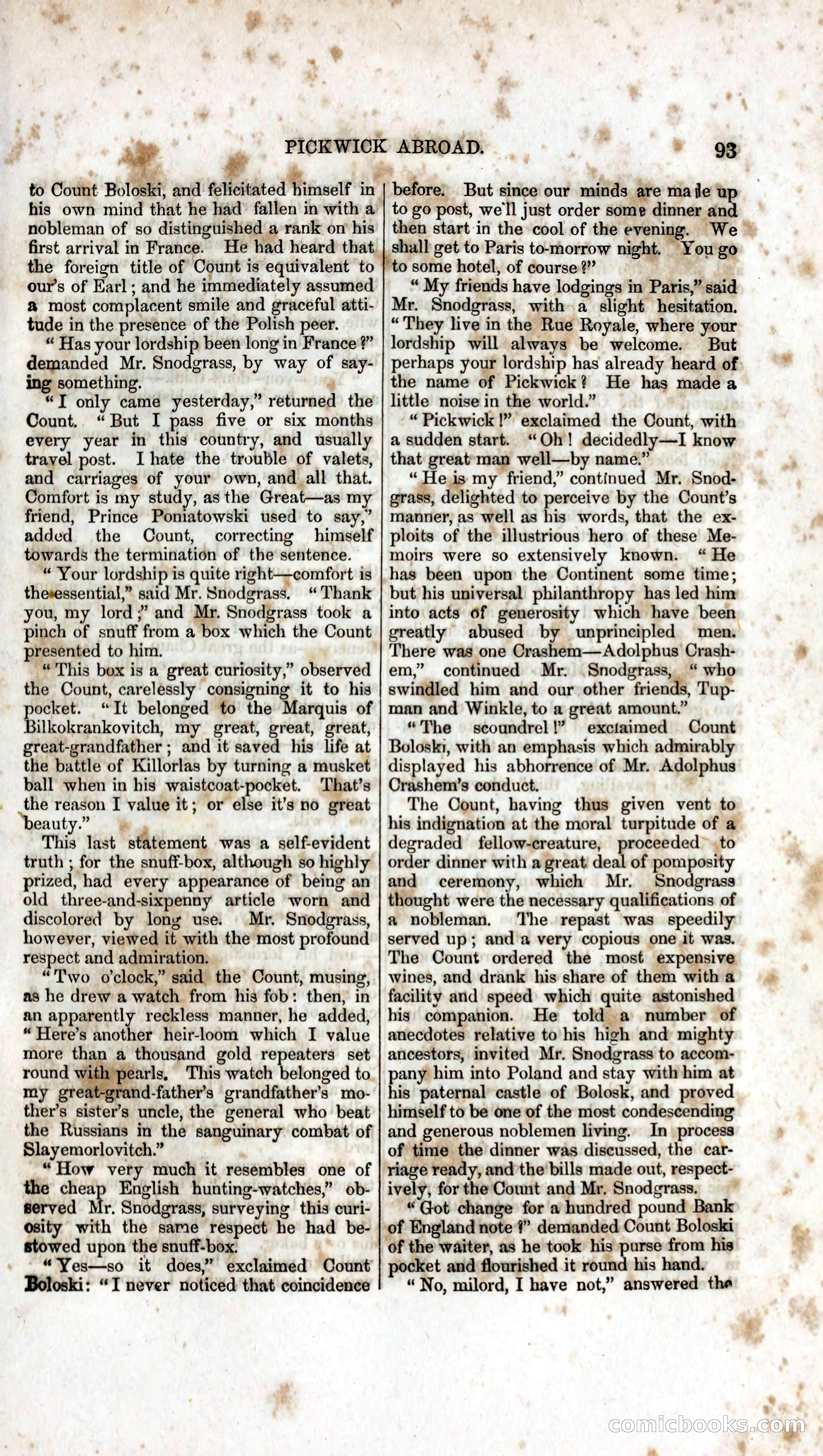 Pickwick Abroad: A Companion to the Pickwick Papers — page 105 of 400