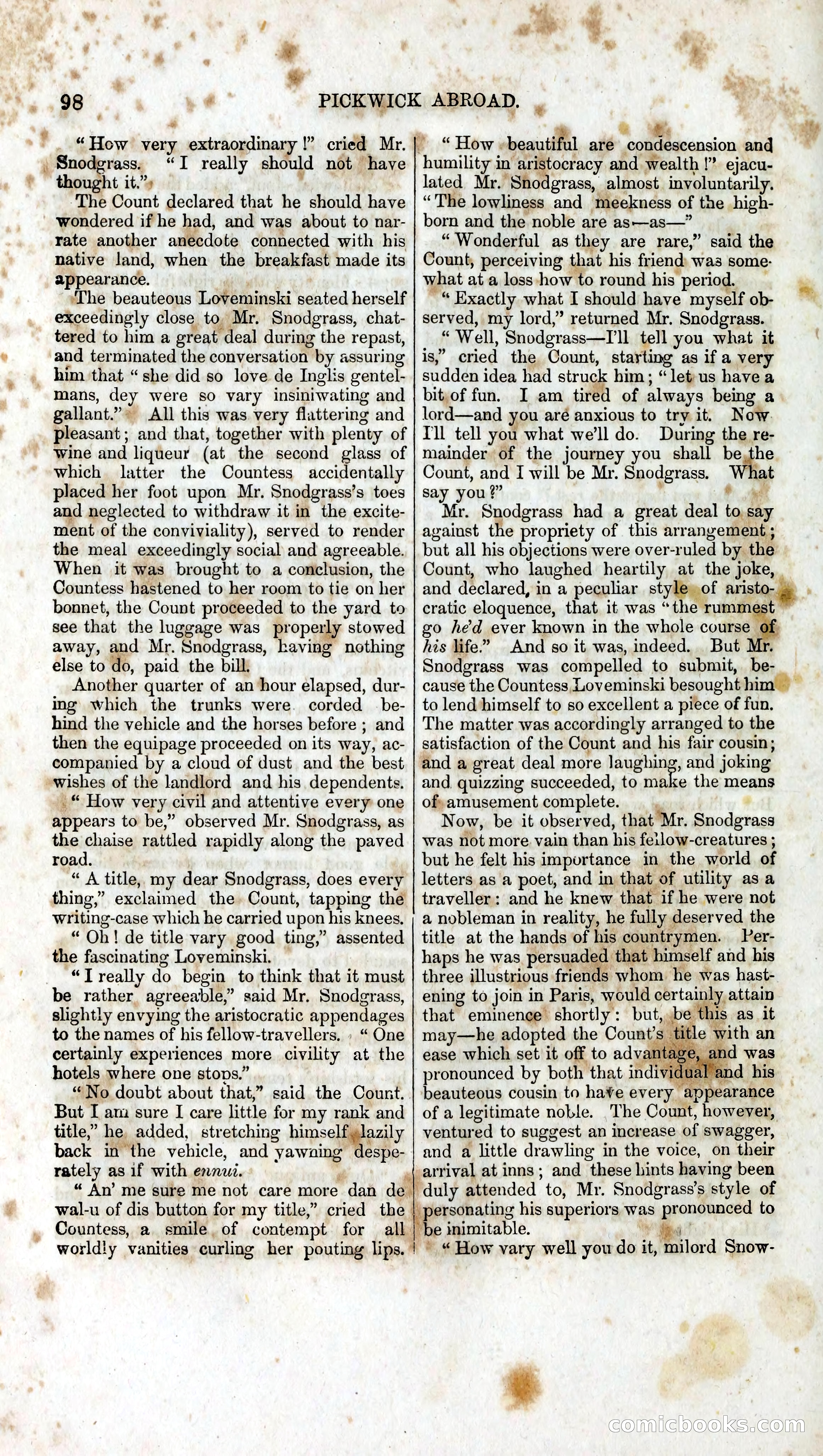 Pickwick Abroad: A Companion to the Pickwick Papers — page 110 of 400
