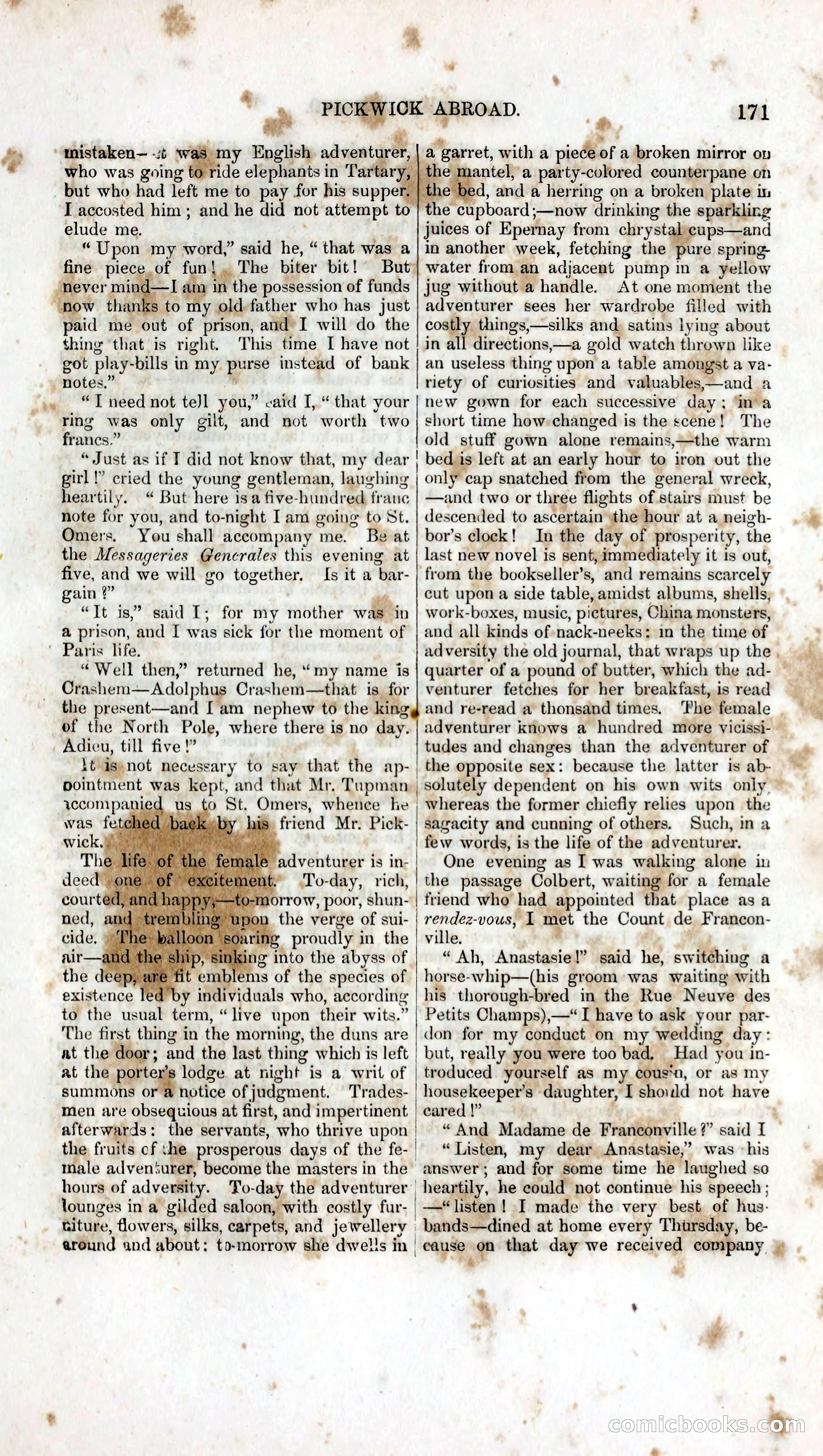 Pickwick Abroad: A Companion to the Pickwick Papers — page 187 of 400