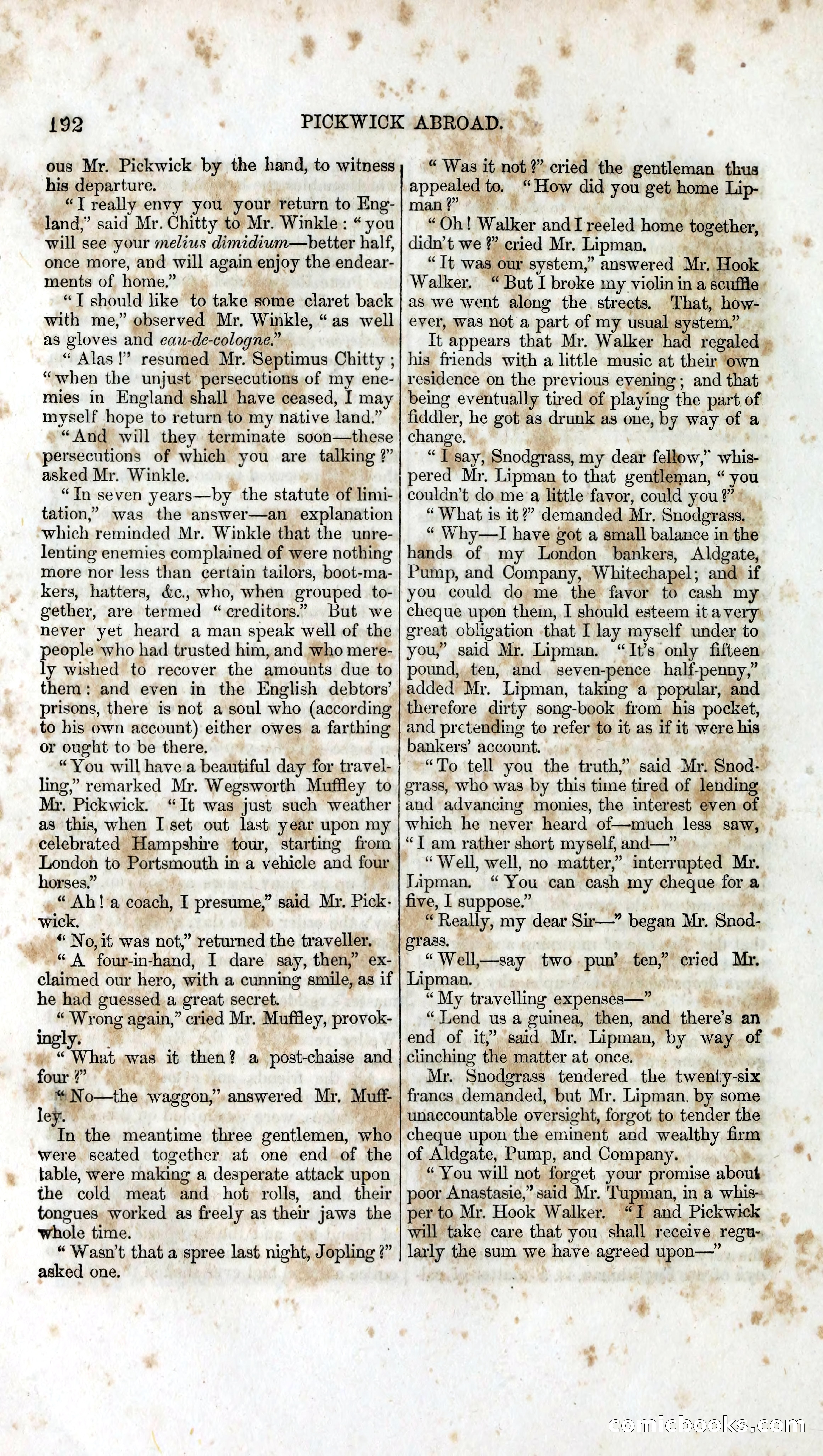 Pickwick Abroad: A Companion to the Pickwick Papers — page 208 of 400