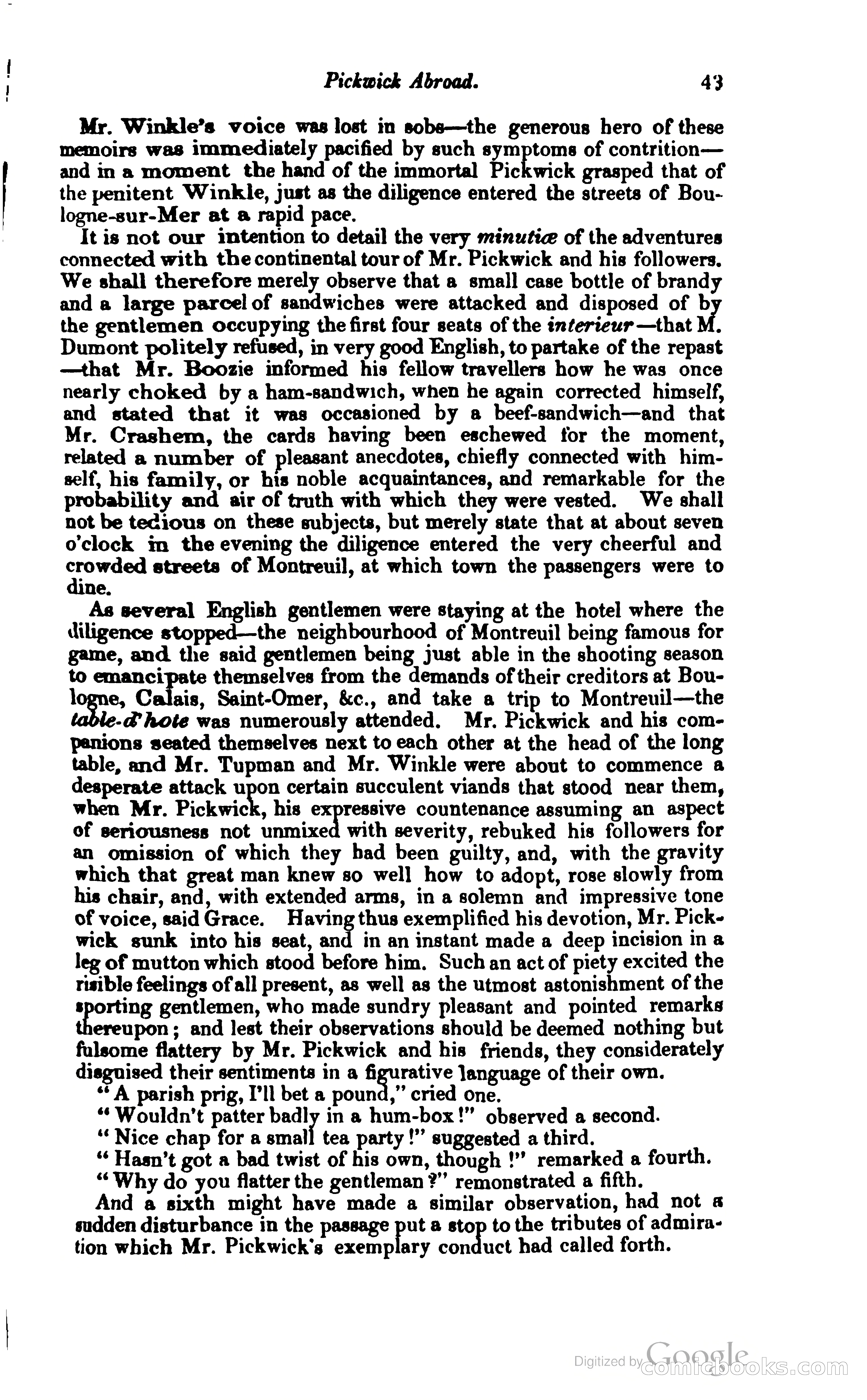 Pickwick Abroad: or, The Tour in France — page 74 of 400